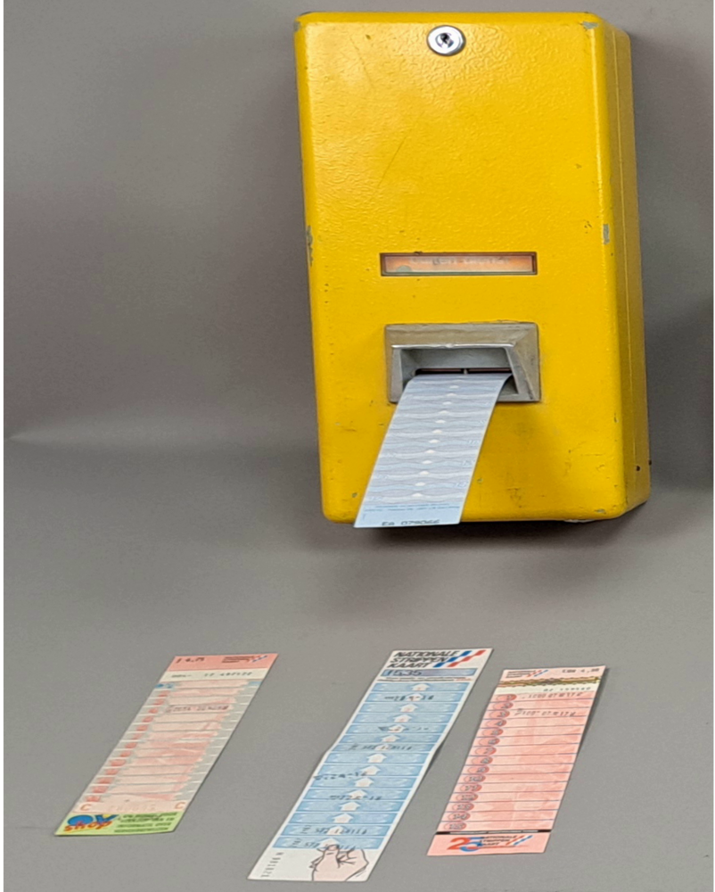 stempelapparaat voor de strippenkaart