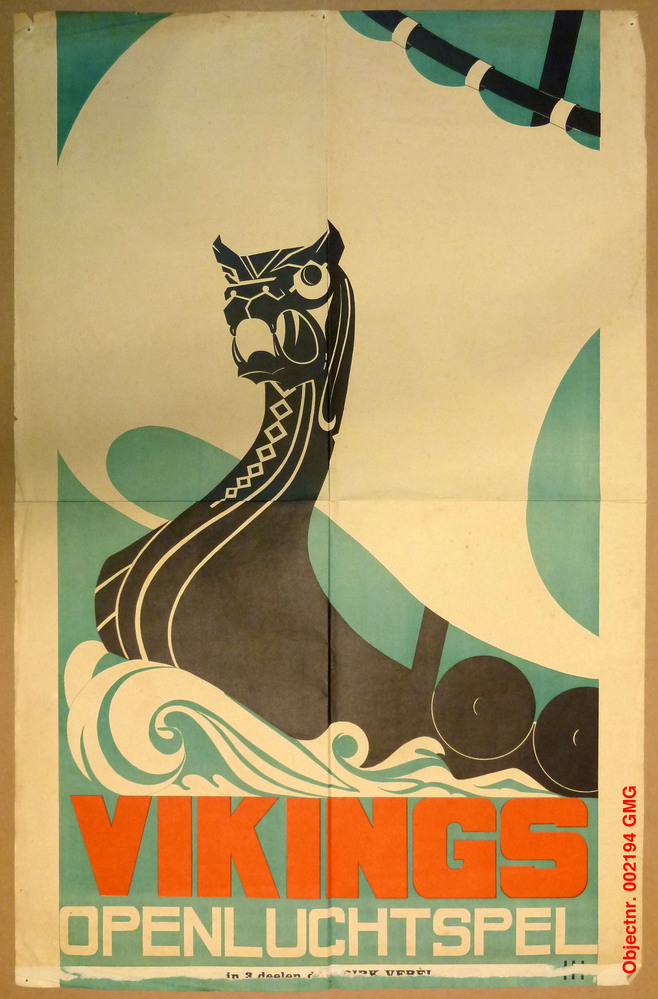 Affiche: Vikings Openluchtspel 12 en 13 september 1933