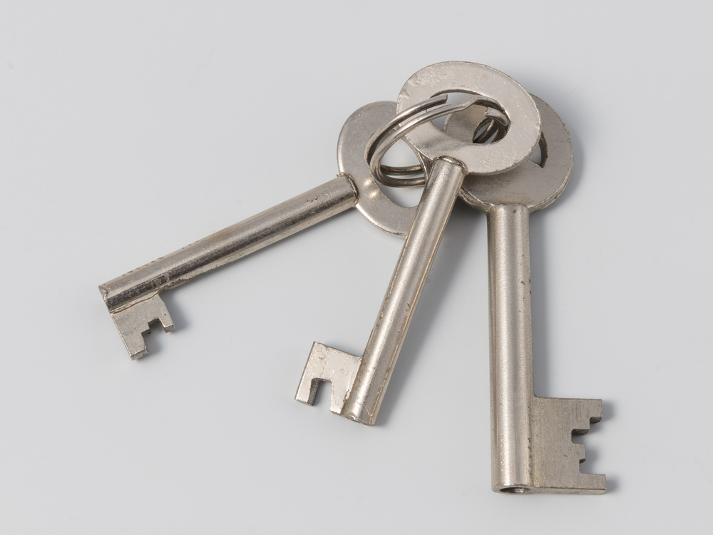 Drie sleutels kluis Werkman (kopieën)