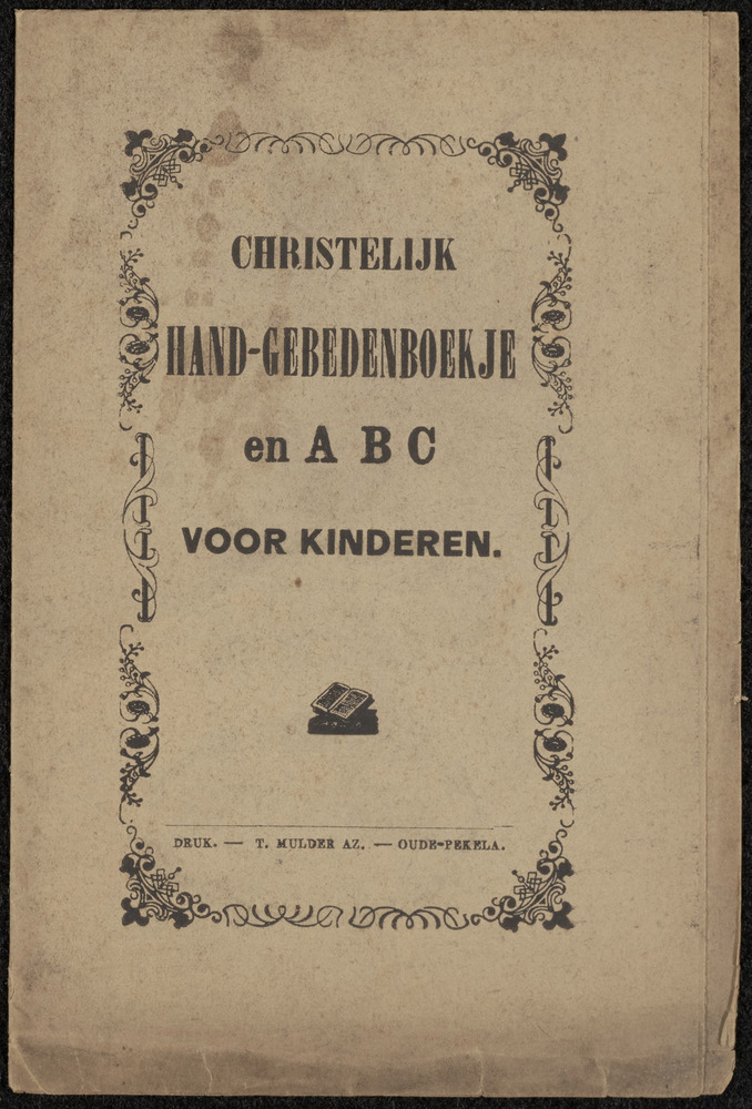 Christelijke hand-gebedenboekje en A B C voor kinderen