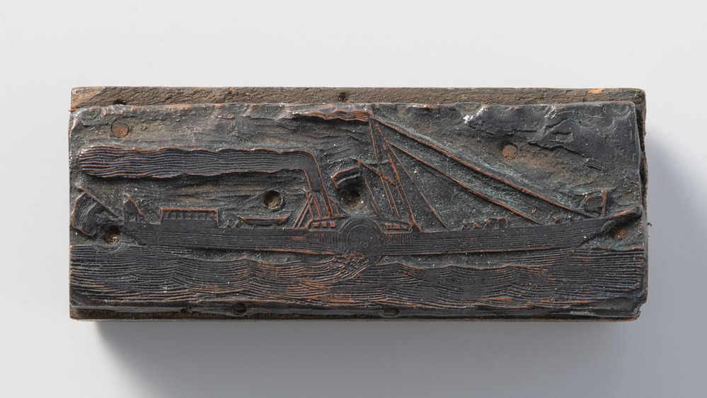 Drukblok om een afbeelding mee te maken.