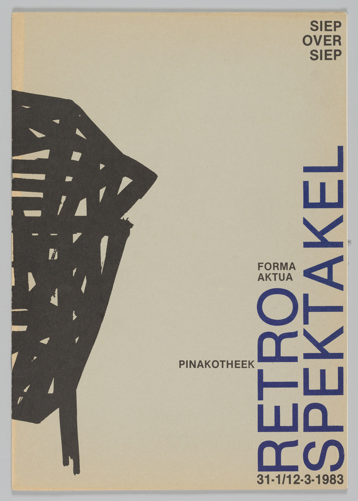 Siep over Siep, voor de tentoonstelling in de Pinakotheek te Groningen in 1983