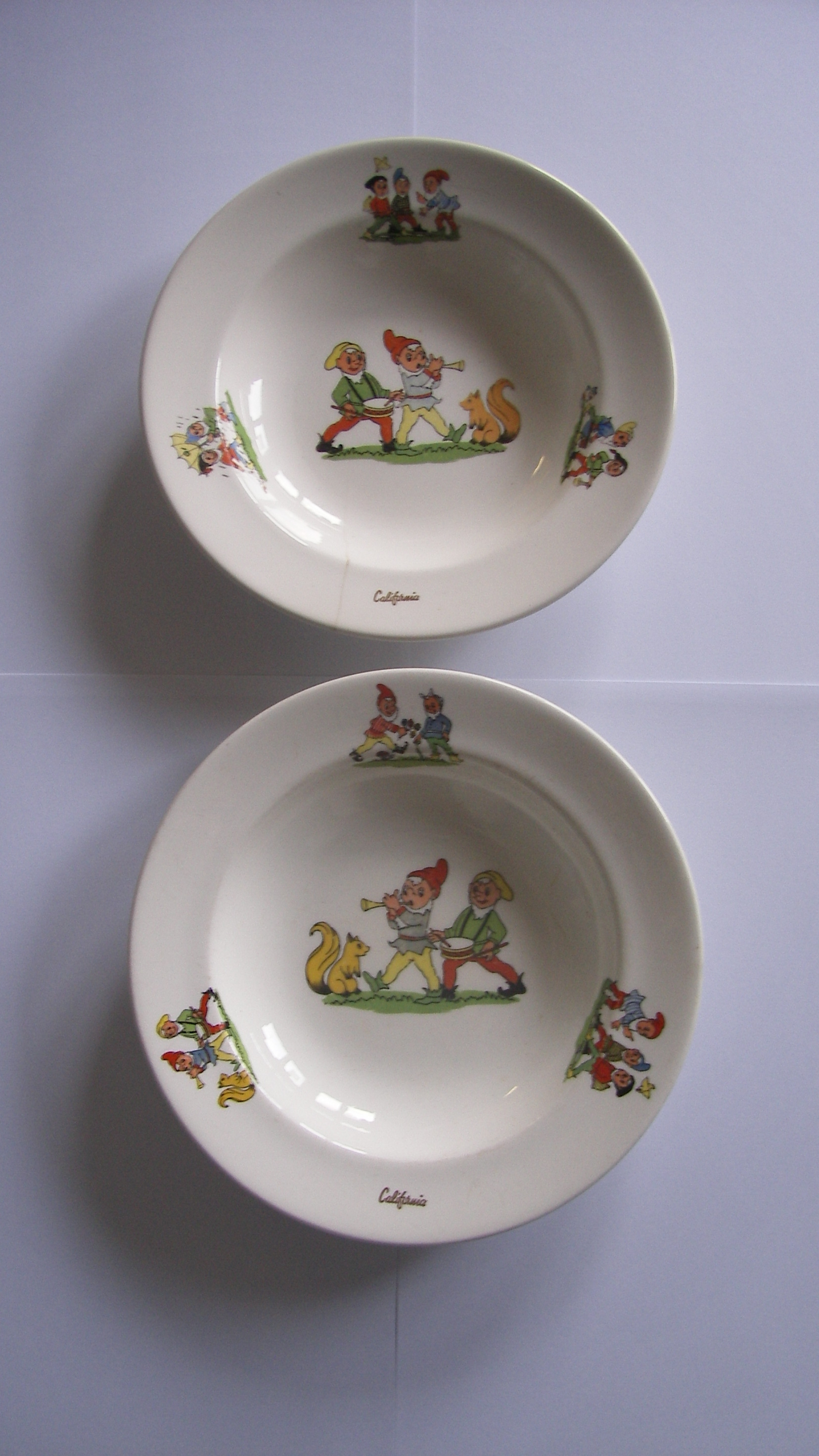 California servies, kinderbord Kabouter