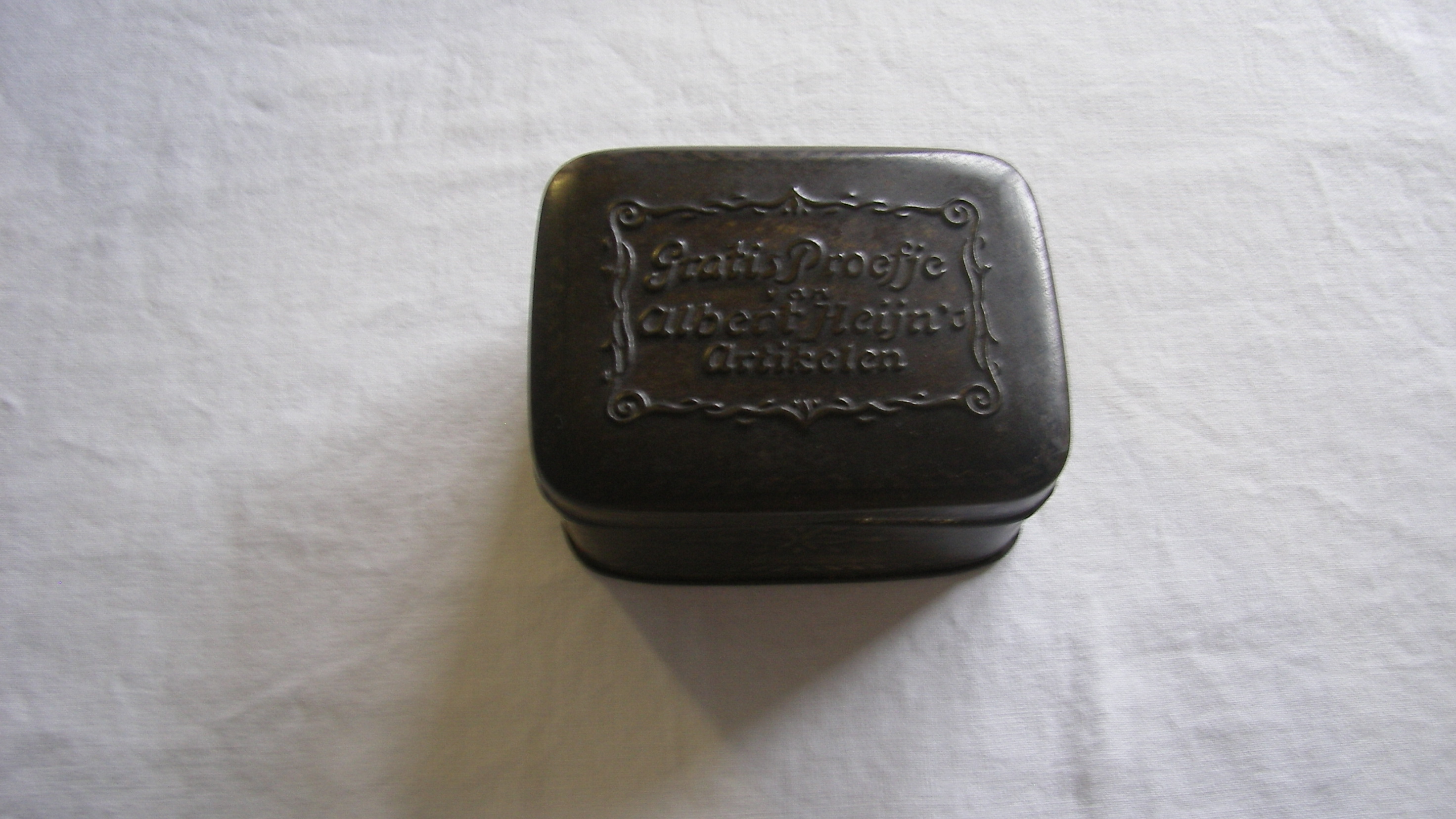 Albert Heijn's "Proefje'',  monsterblikje