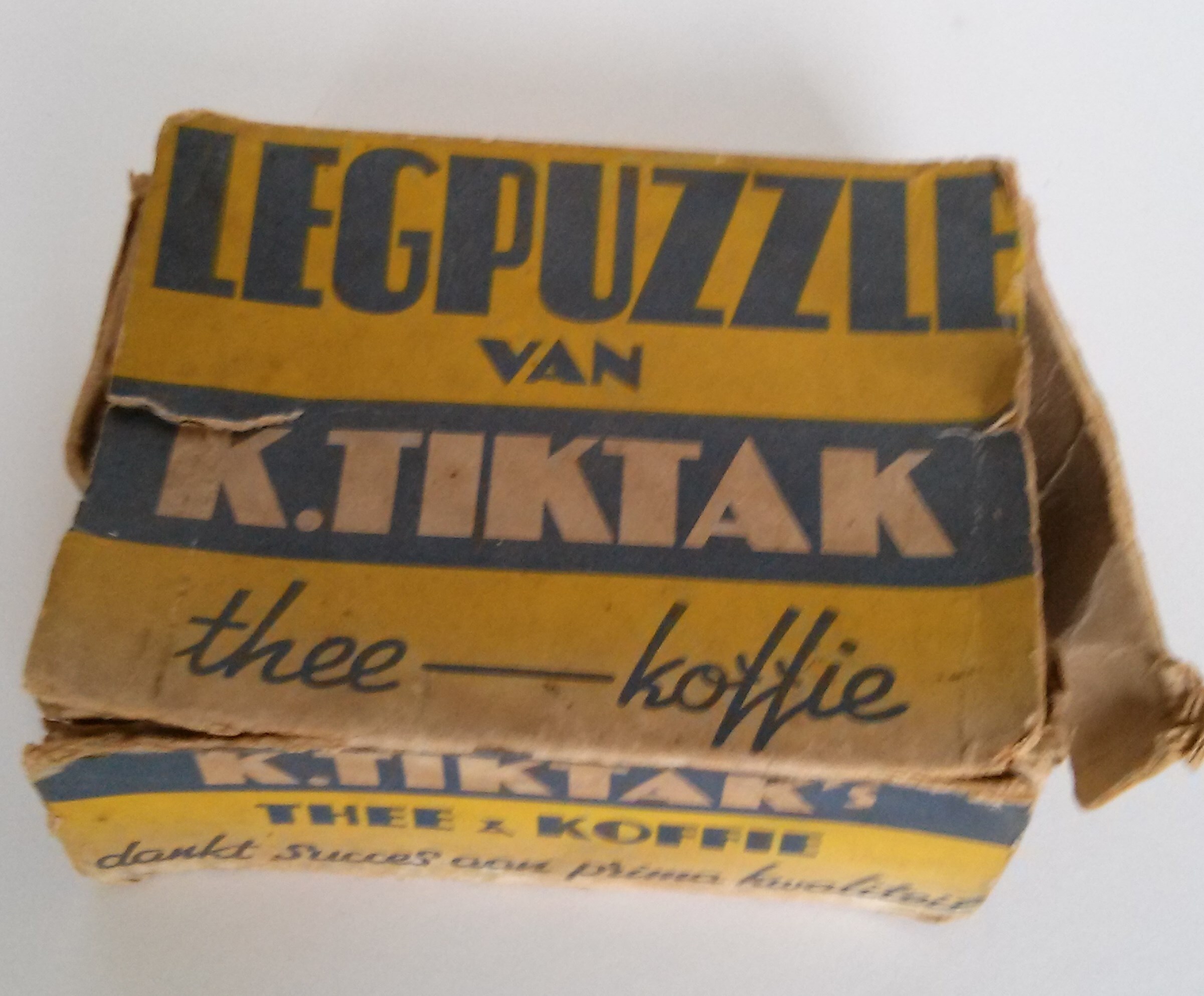 Legpuzzle van K. Tiktak Thee-Koffie