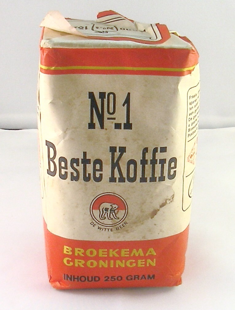 Verpakking Broekema's  No. 1 Beste Koffie, 250 gram