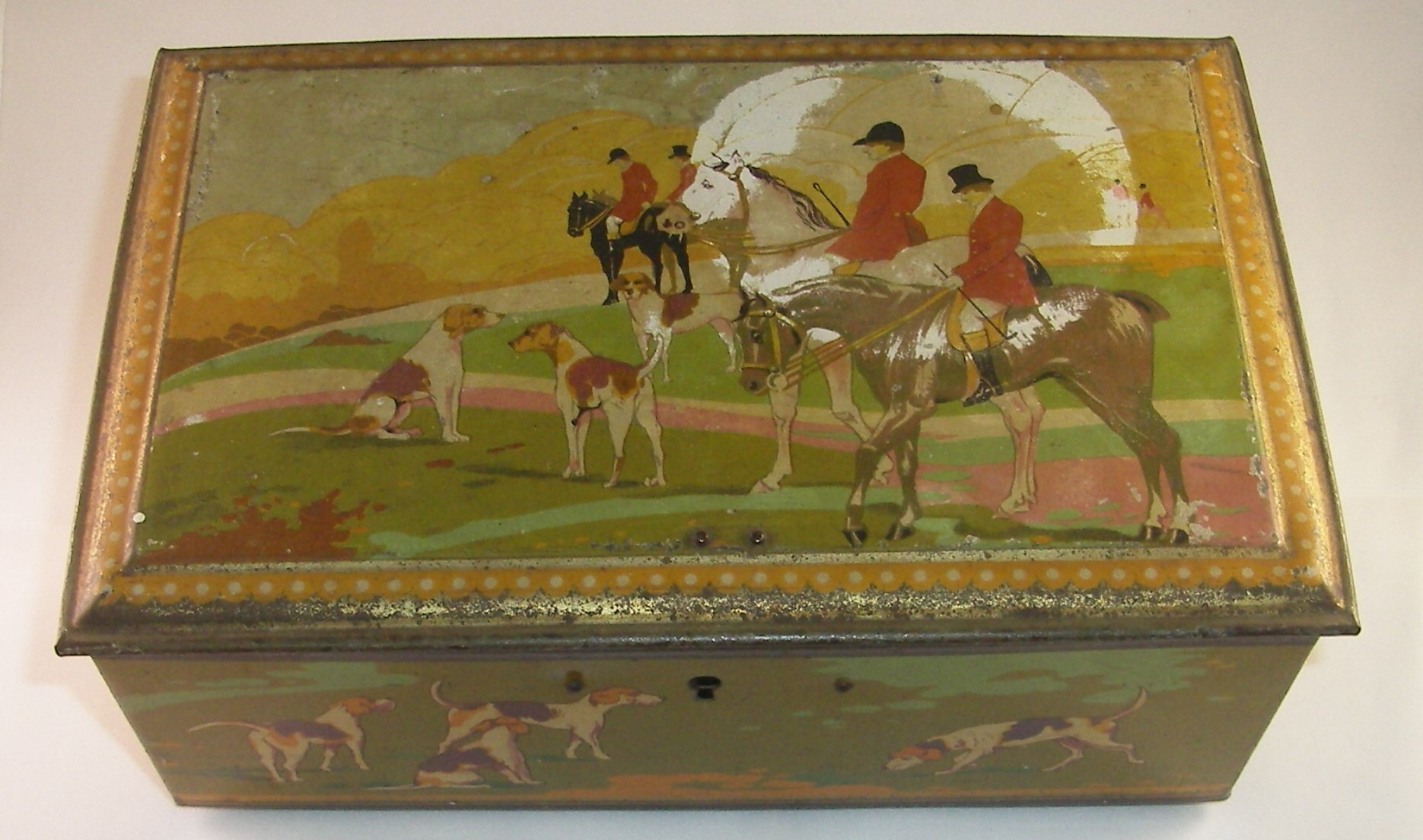 Bewaarblik Pette Cacao Wormerveer, Engelse jacht