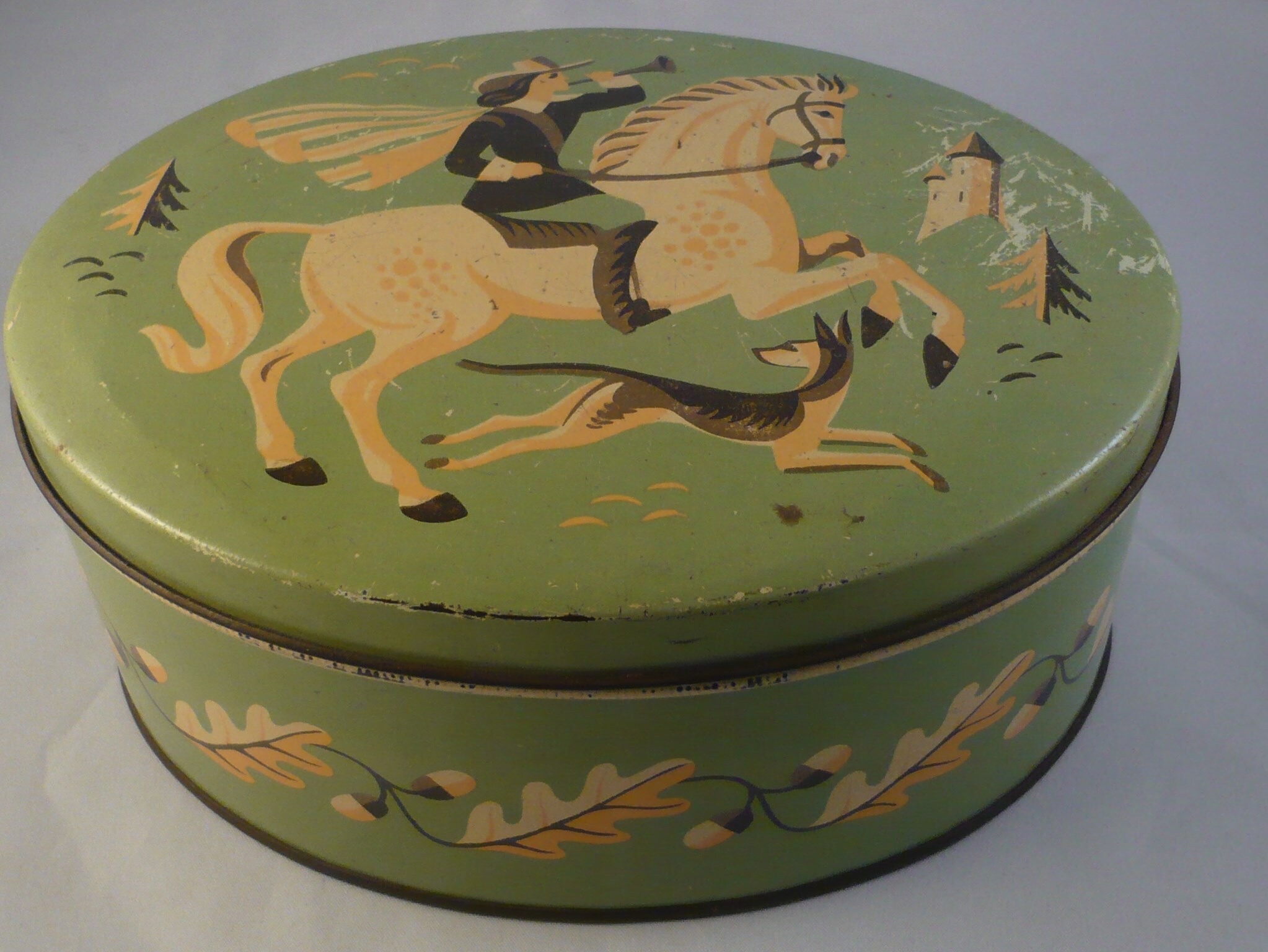 Bewaarblik Verkade's chocolade met Ruiter