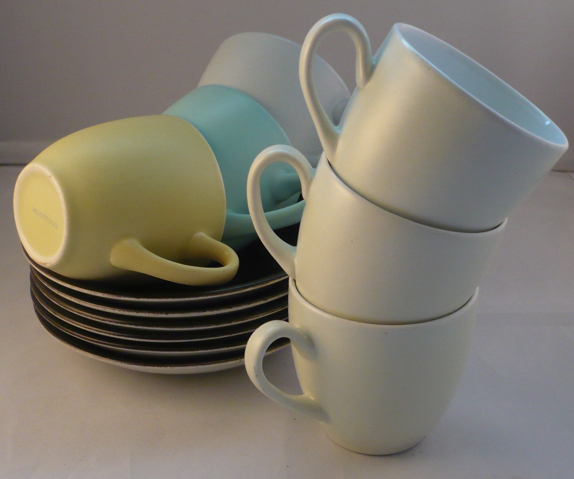 H. Smith Goudboon koffie Kop en Schotels pastel