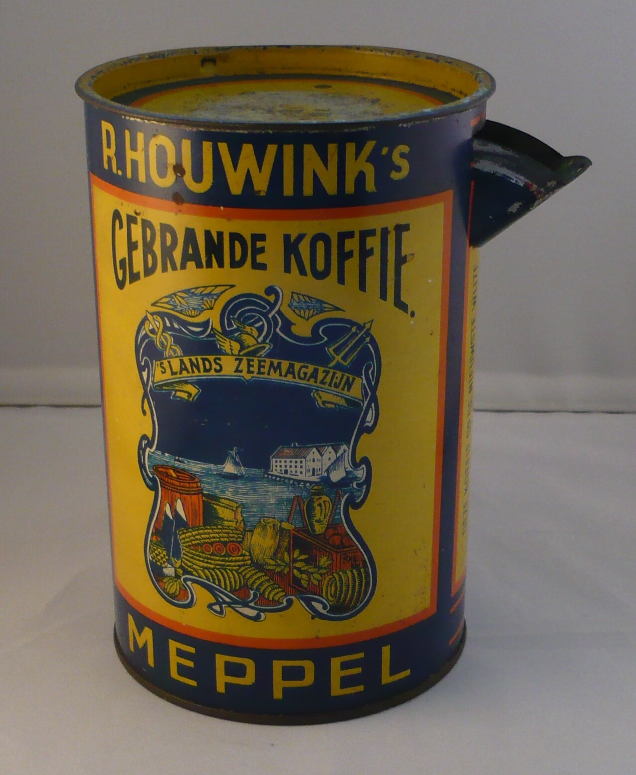 R. Houwink Meppel,  bewaarblik voor gebrande koffie