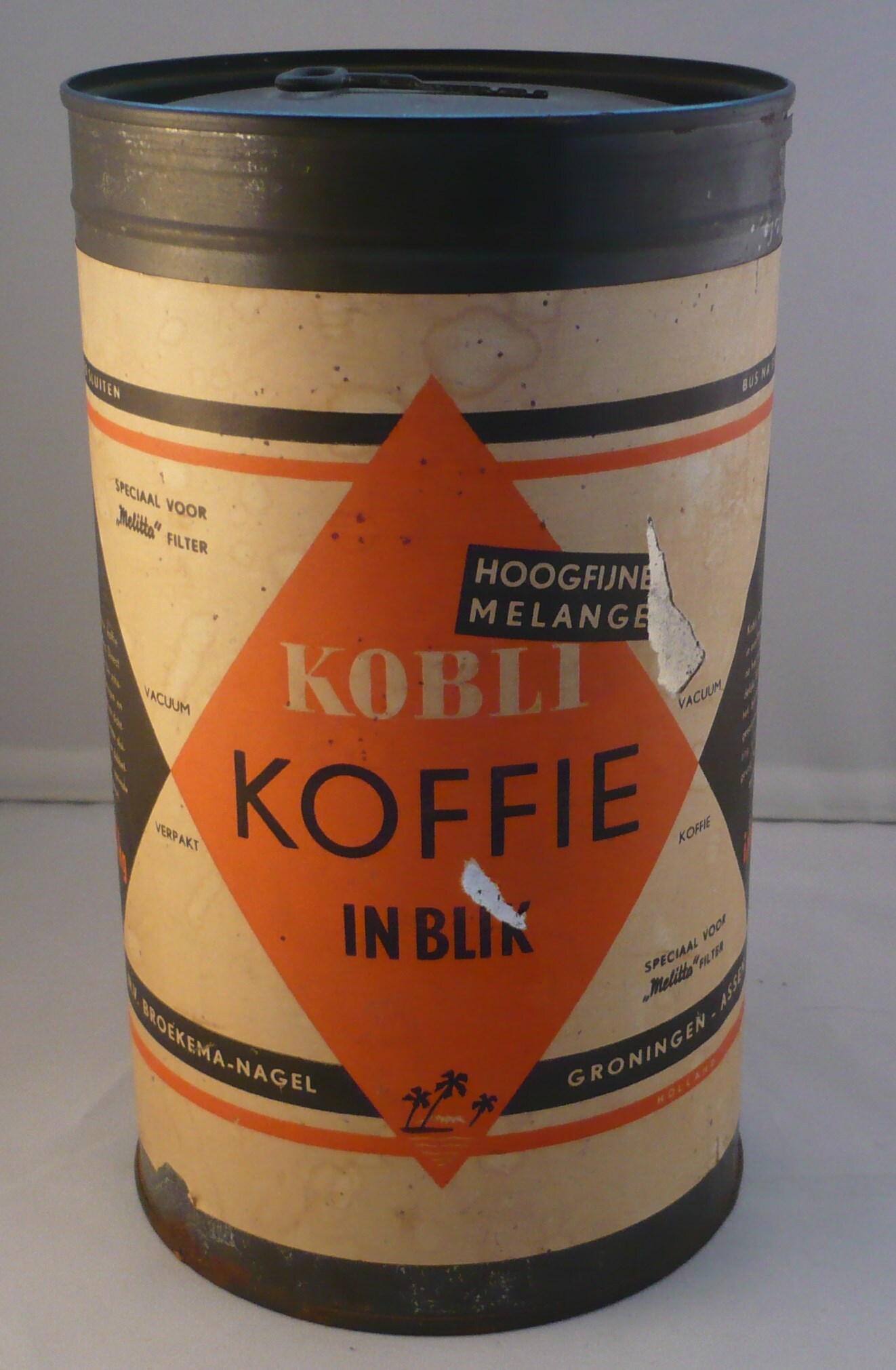 Broekema's Kobli Koffie in Blik, 1 kilo