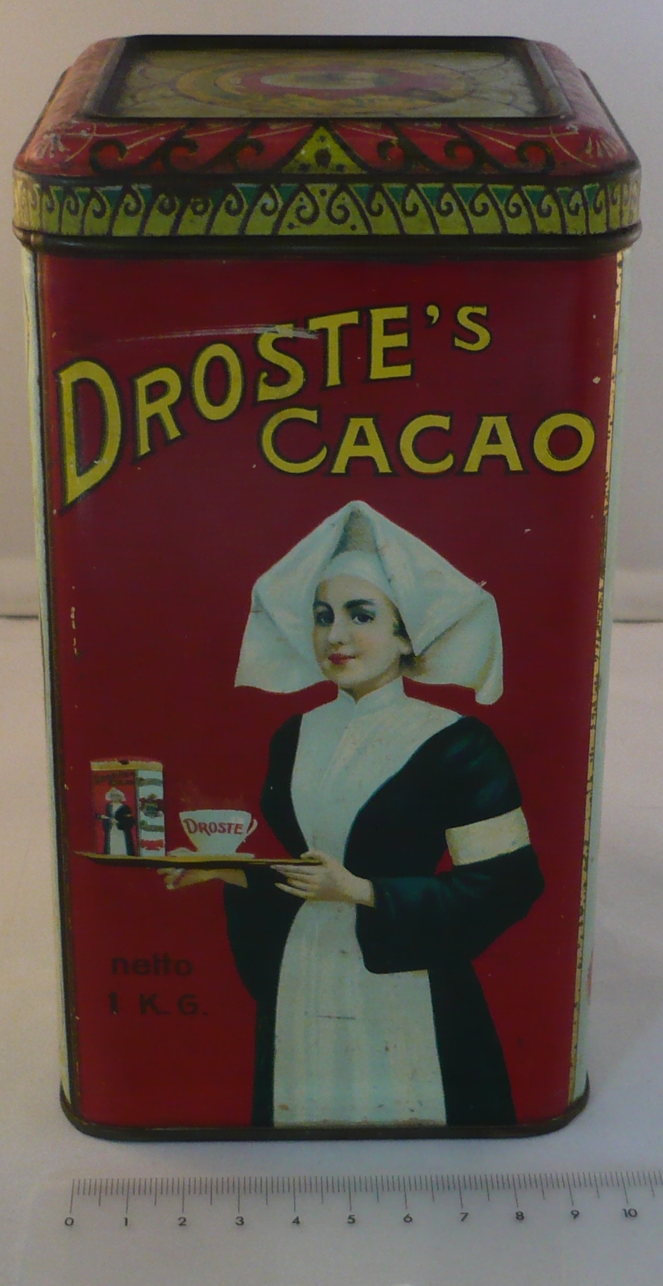 Droste Cacaoblik met verpleegster, 1 kilo of 2 lb.