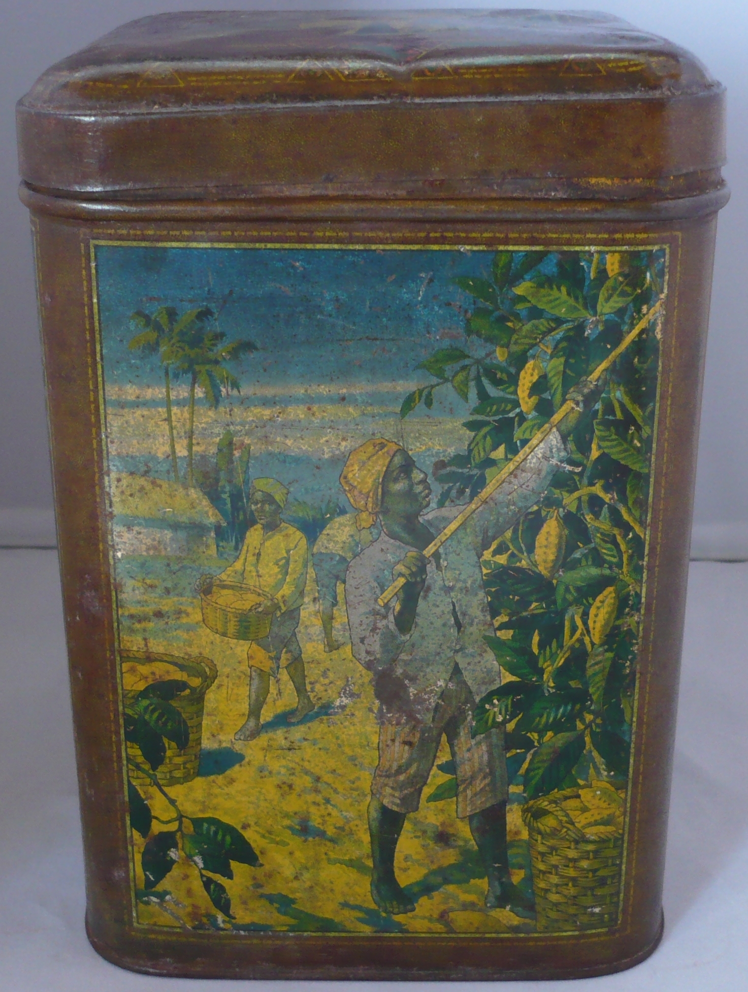 Groot bewaarblik cacao