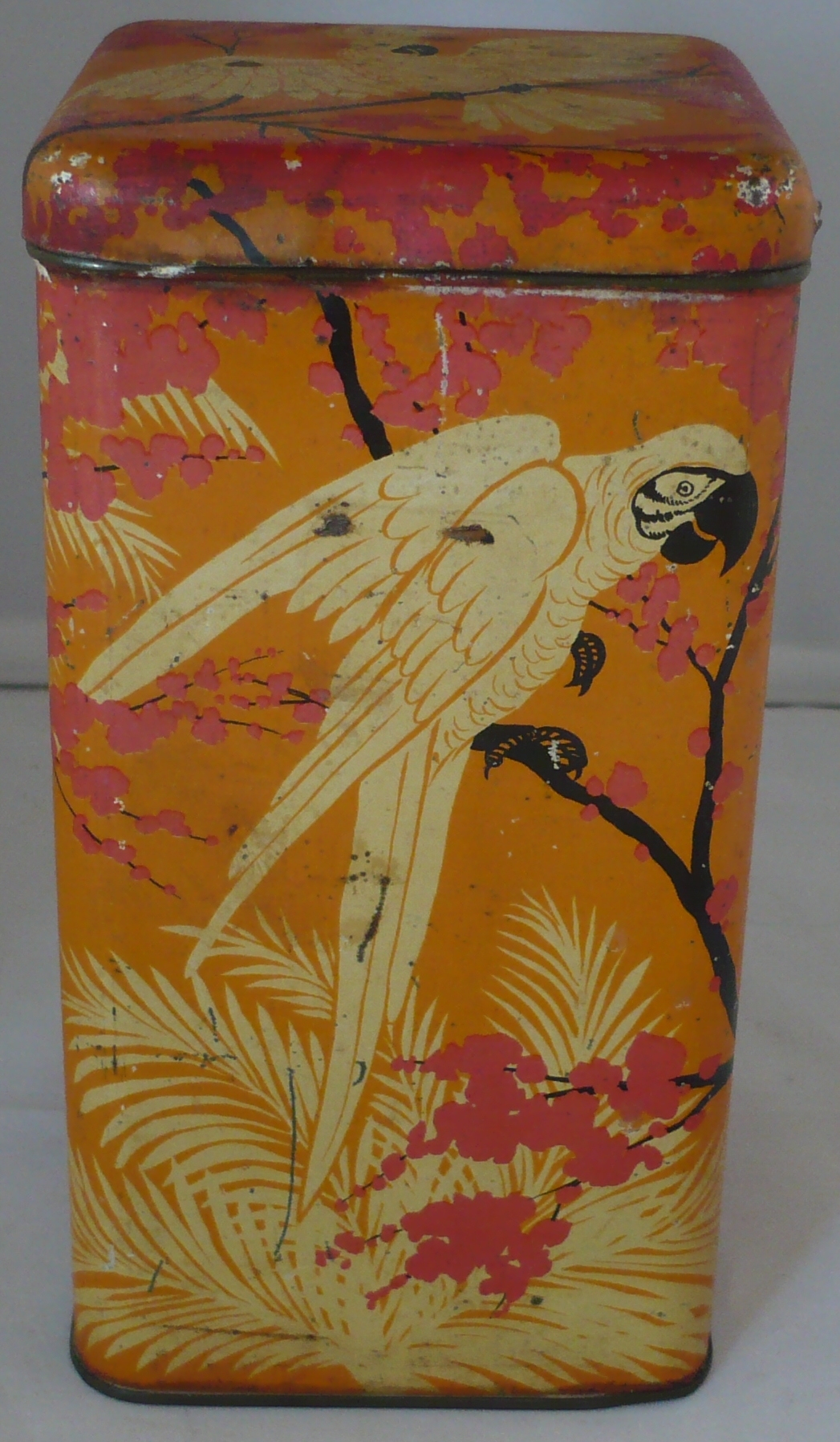 Bewaarblik Korff's Cacao met Papegaai