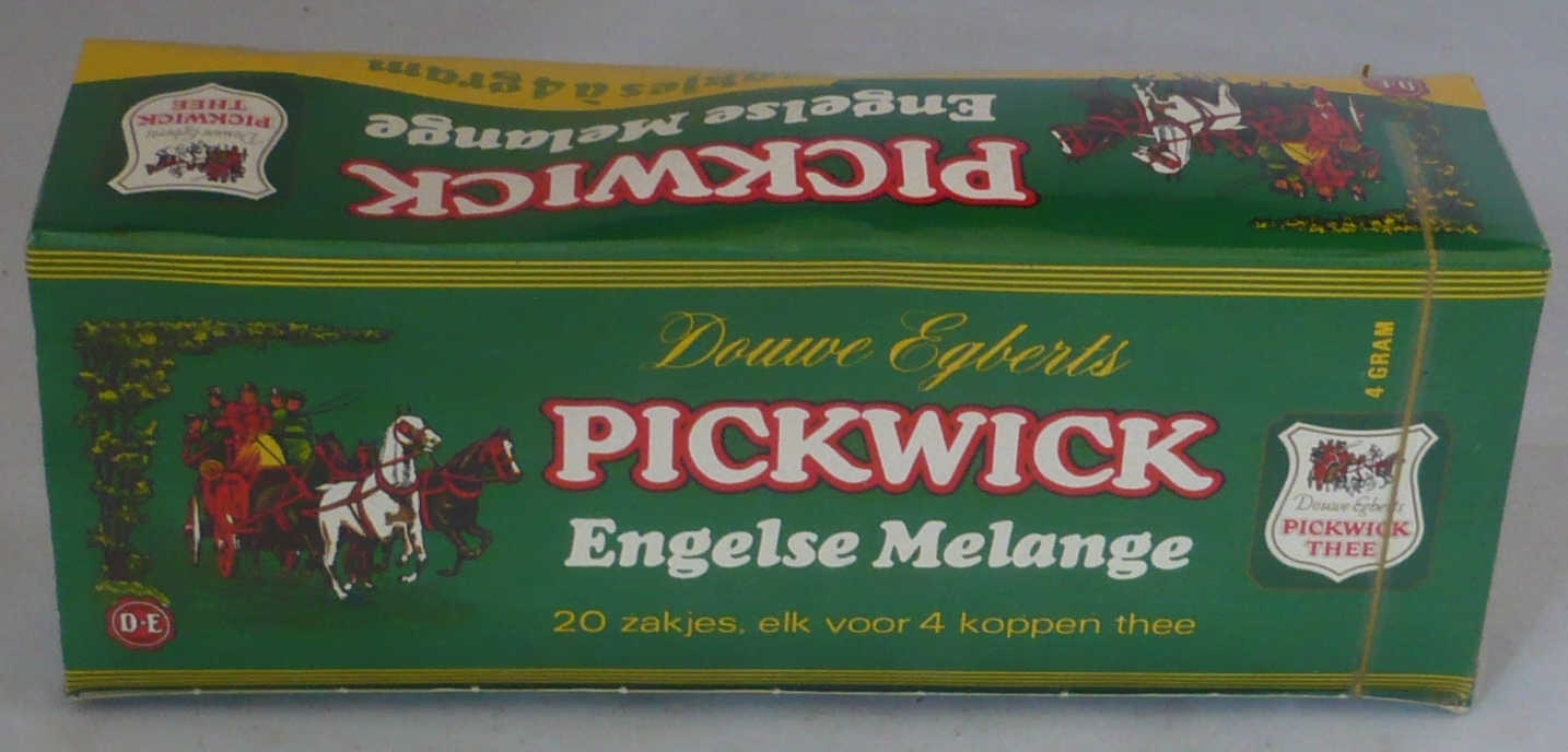 Verpakking Douwe Egberts Pickwick theezakjes, 20 stuks