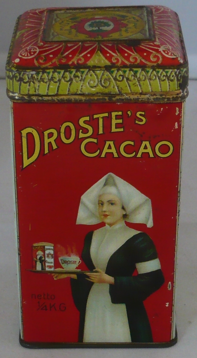 Droste's cacaoblik met verpleegster, netto 1/4 kilo