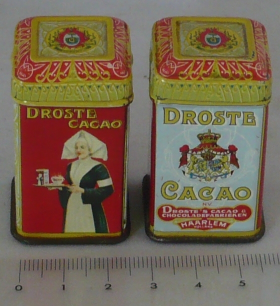 Monsterblikje Droste cacao met, miniatuur