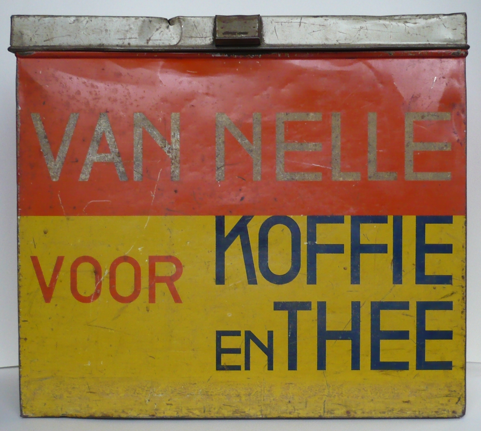 Winkelblik Van Nelle voor Koffie en Thee, rood/geel