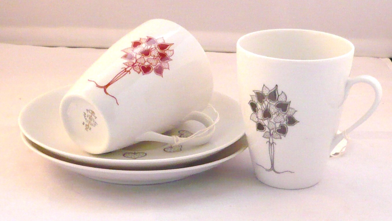 K. Tiktak's koffiekop en schotel Mosa