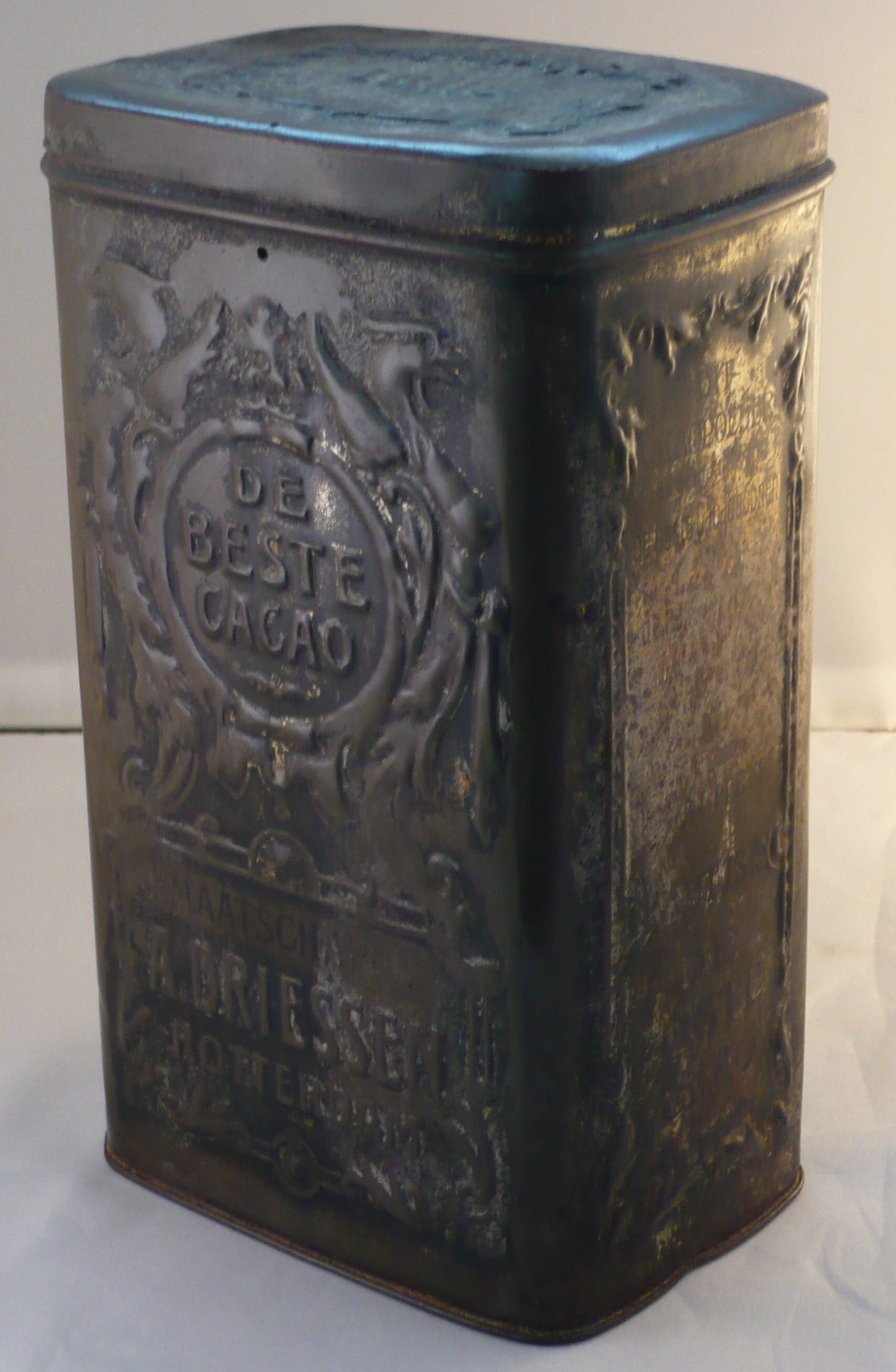 A. Driessen blikverpakking De Beste Cacao, 1 kilo