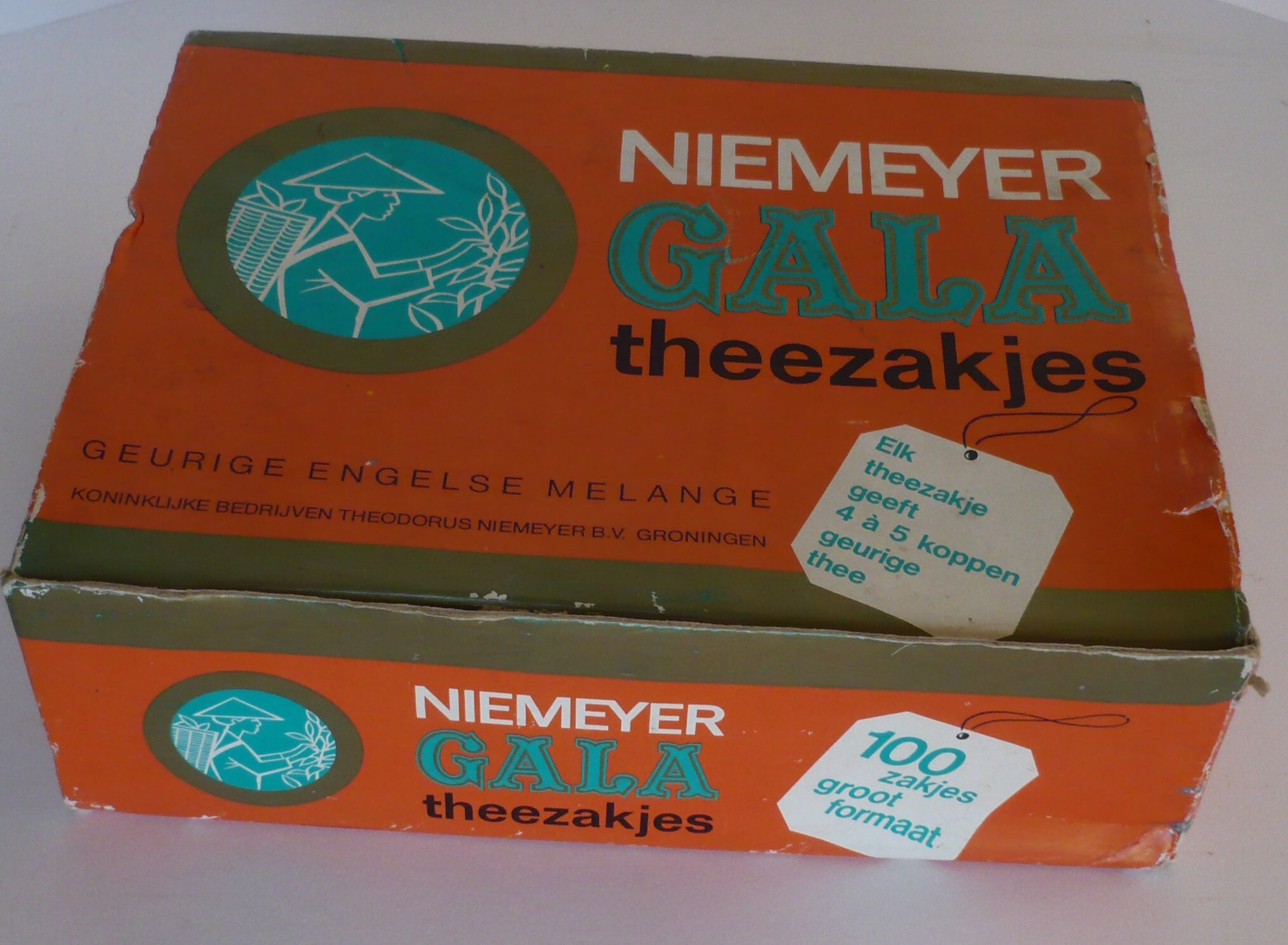 Verpakking Niemeijer's Gala Theezakjes, 100 stuks