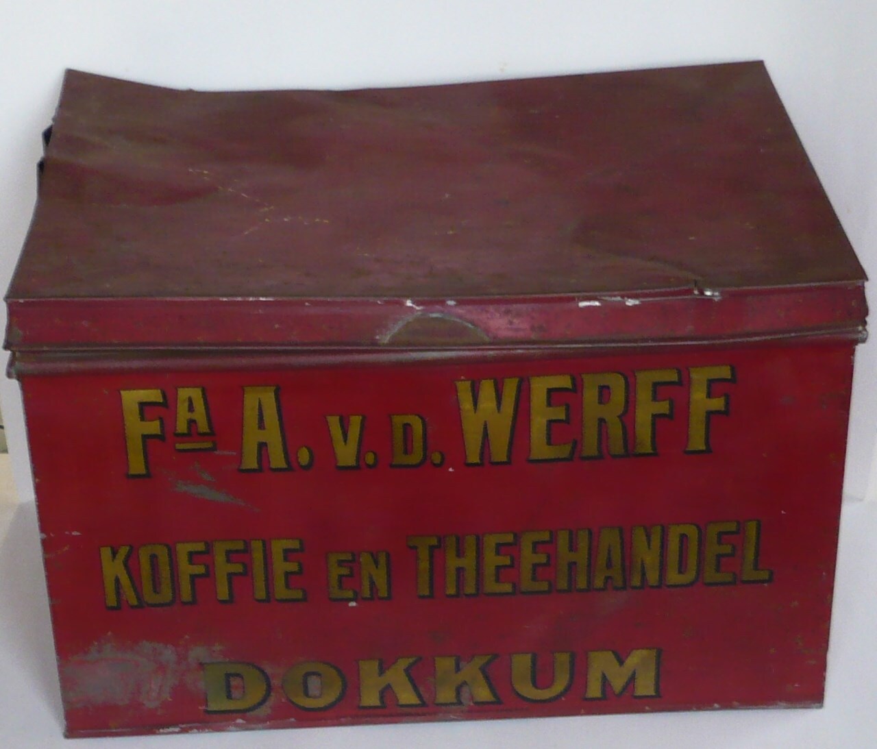 Winkelblik Fa A. v.d. Werff Koffie en Theehandel Dokkum