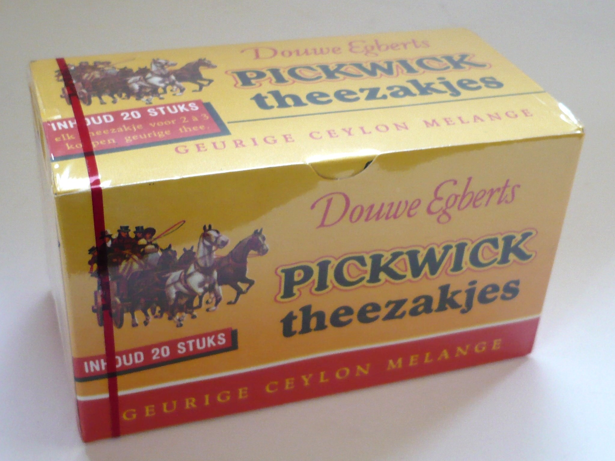 Douwe Egberts, Pickwick Theezakjes Ceylon Melange, 20 stuks