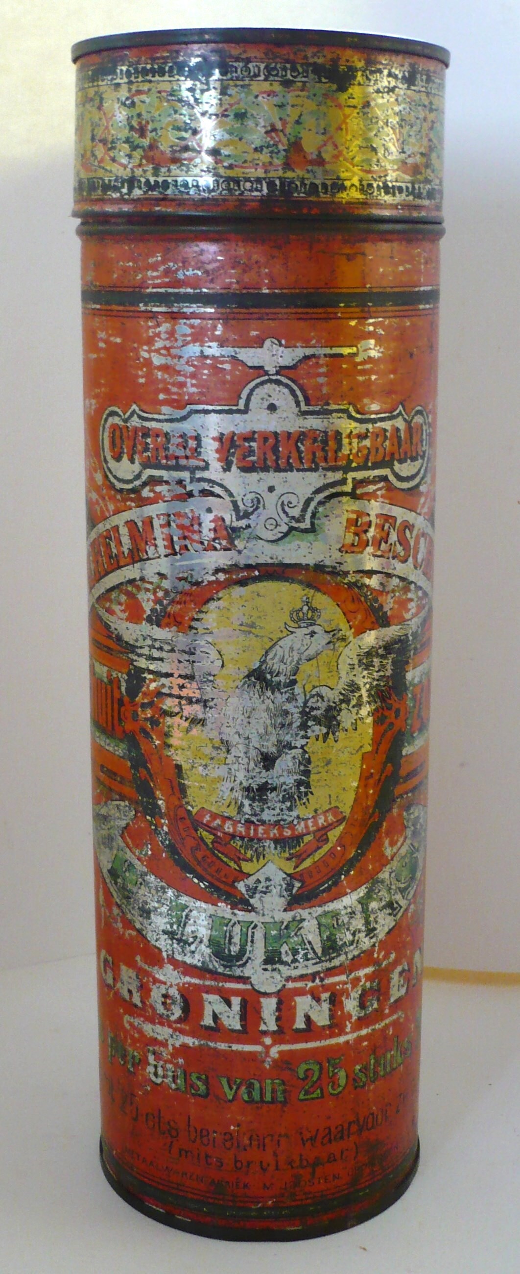 Winkelblik Wilhelmina Beschuit van H. Lukens, bakkerij De Adelaar, Groningen