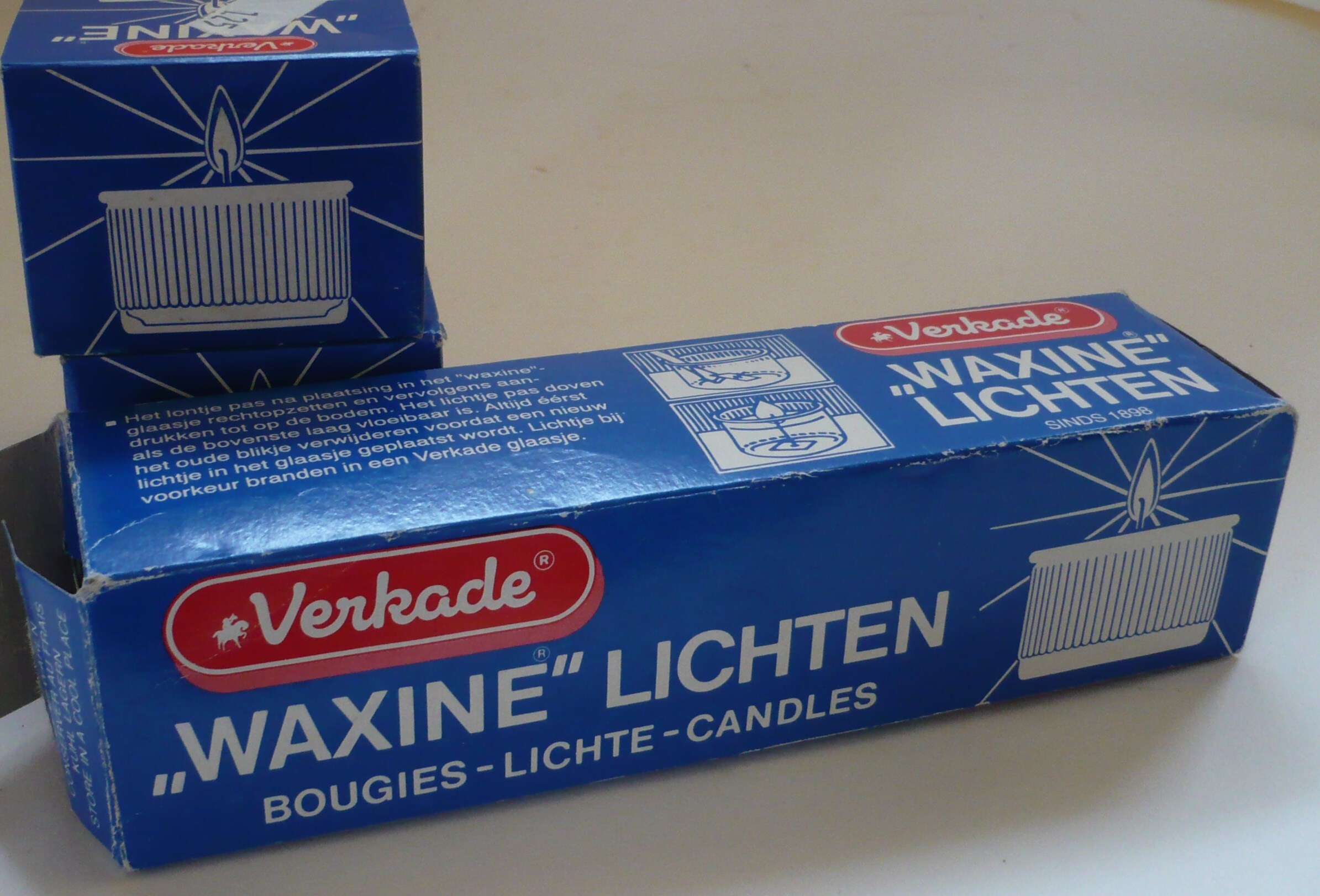 Verkade "Waxine" Theelichten, met glaasjes