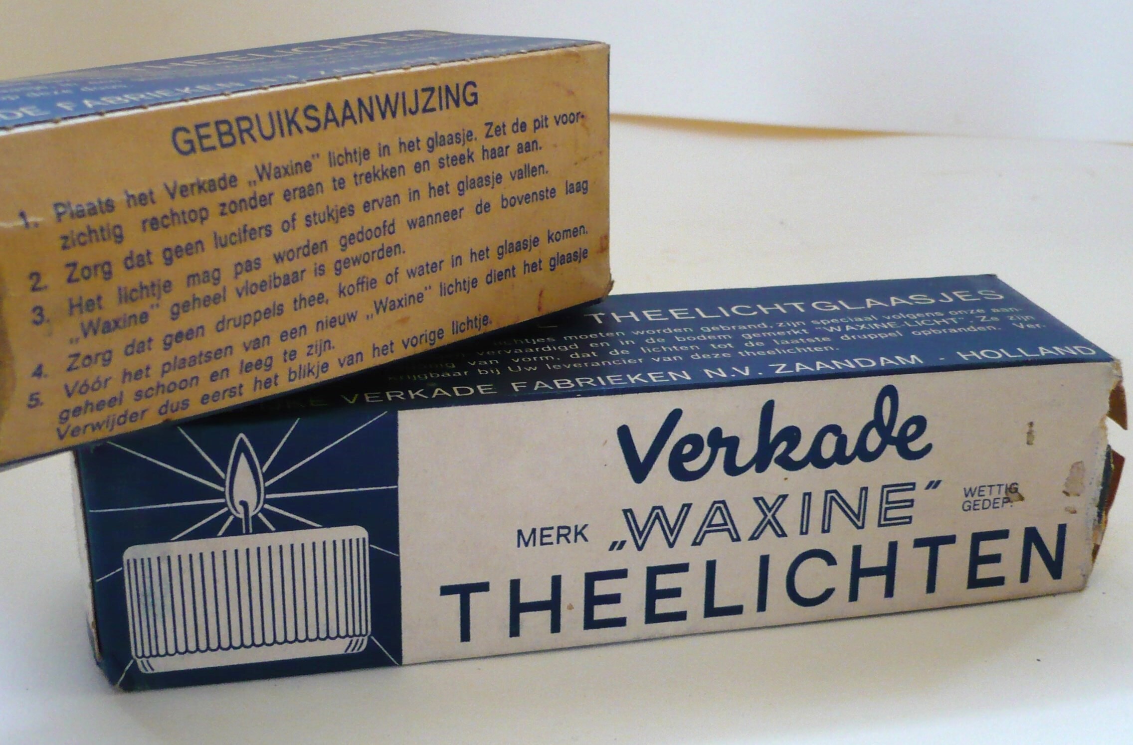 Verpakking Verkade "Waxine" Theelichten