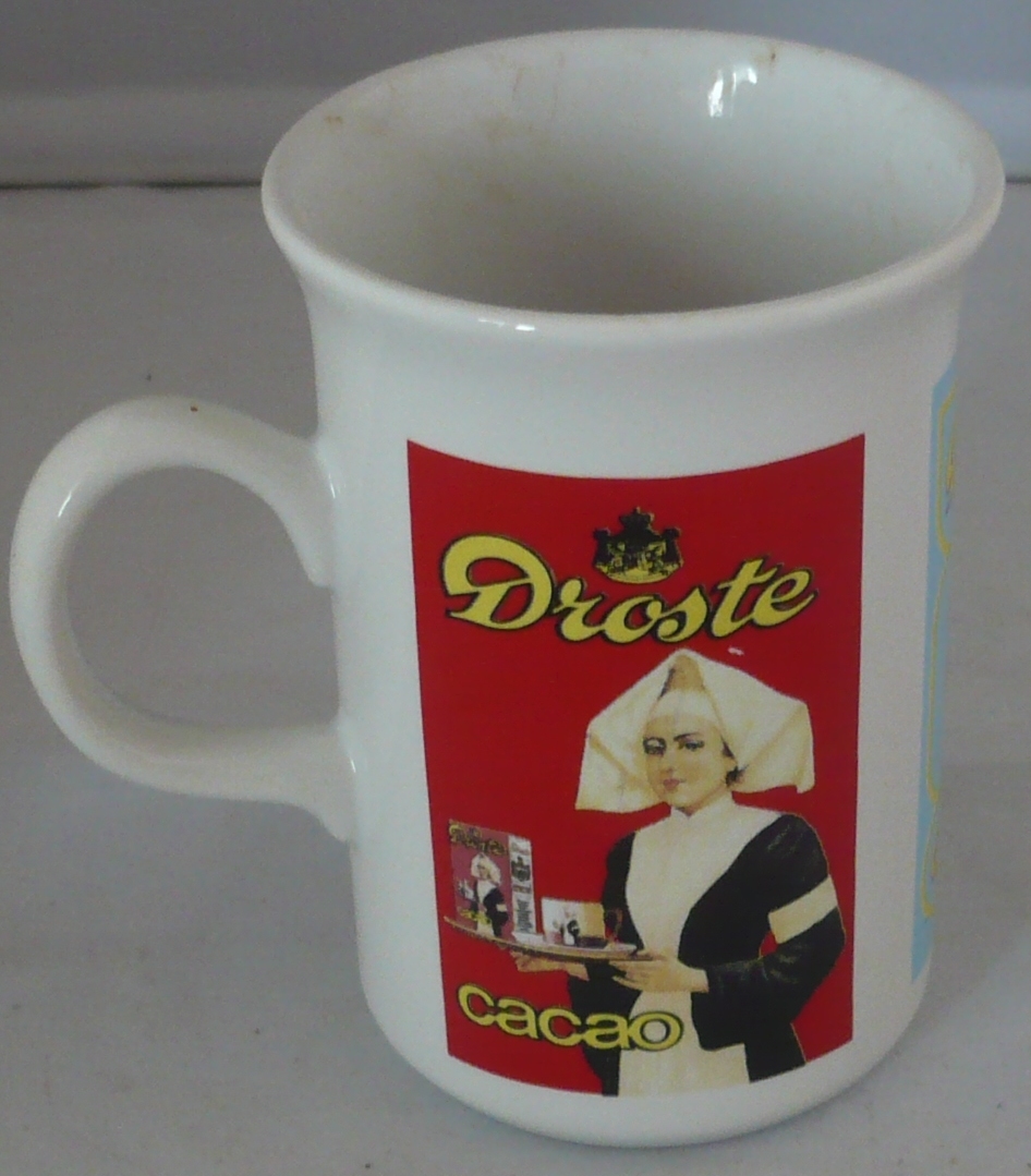 Chocoladebeker Droste met treinscène