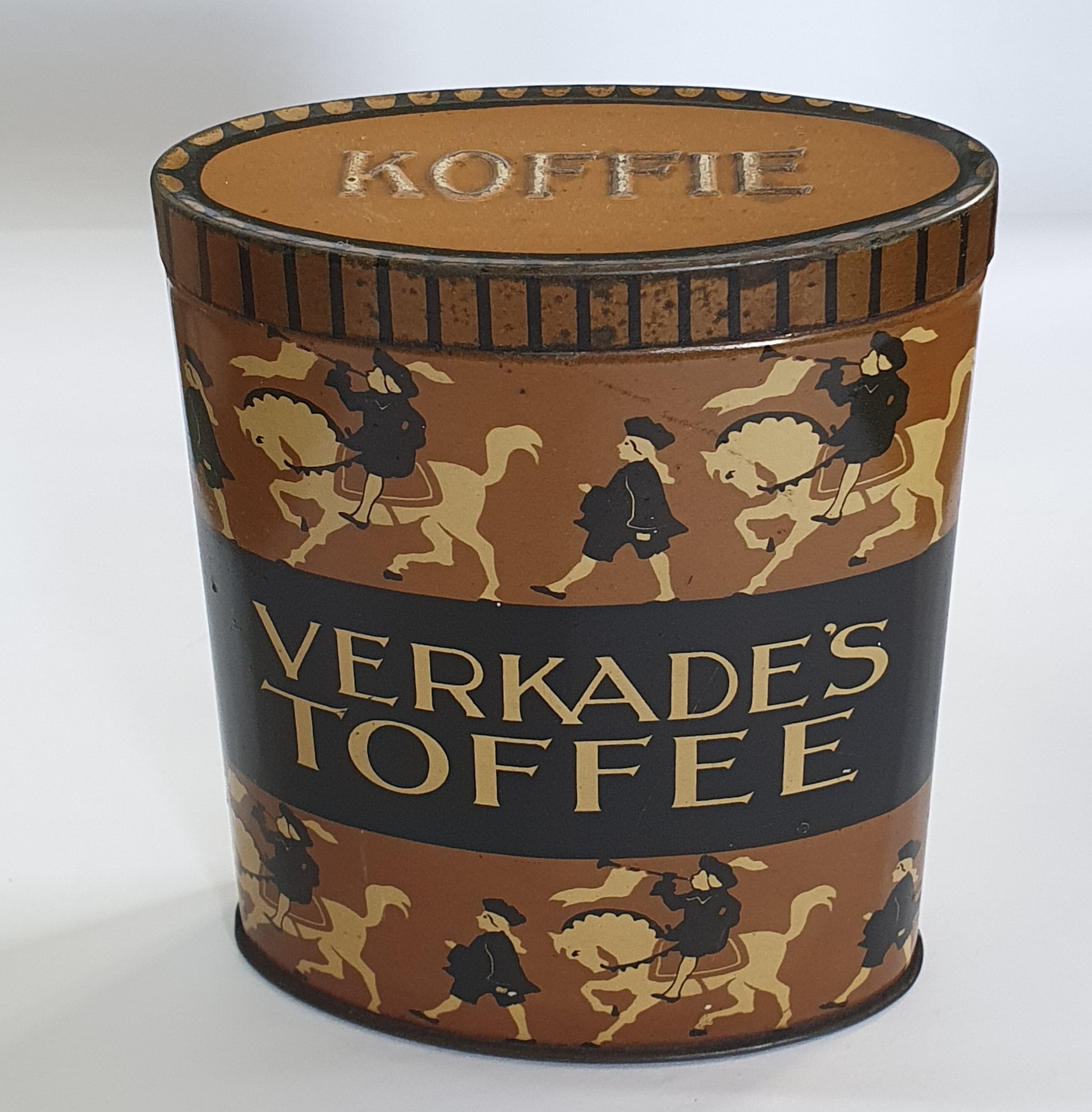 Verkade's toffeeblikje, koffie