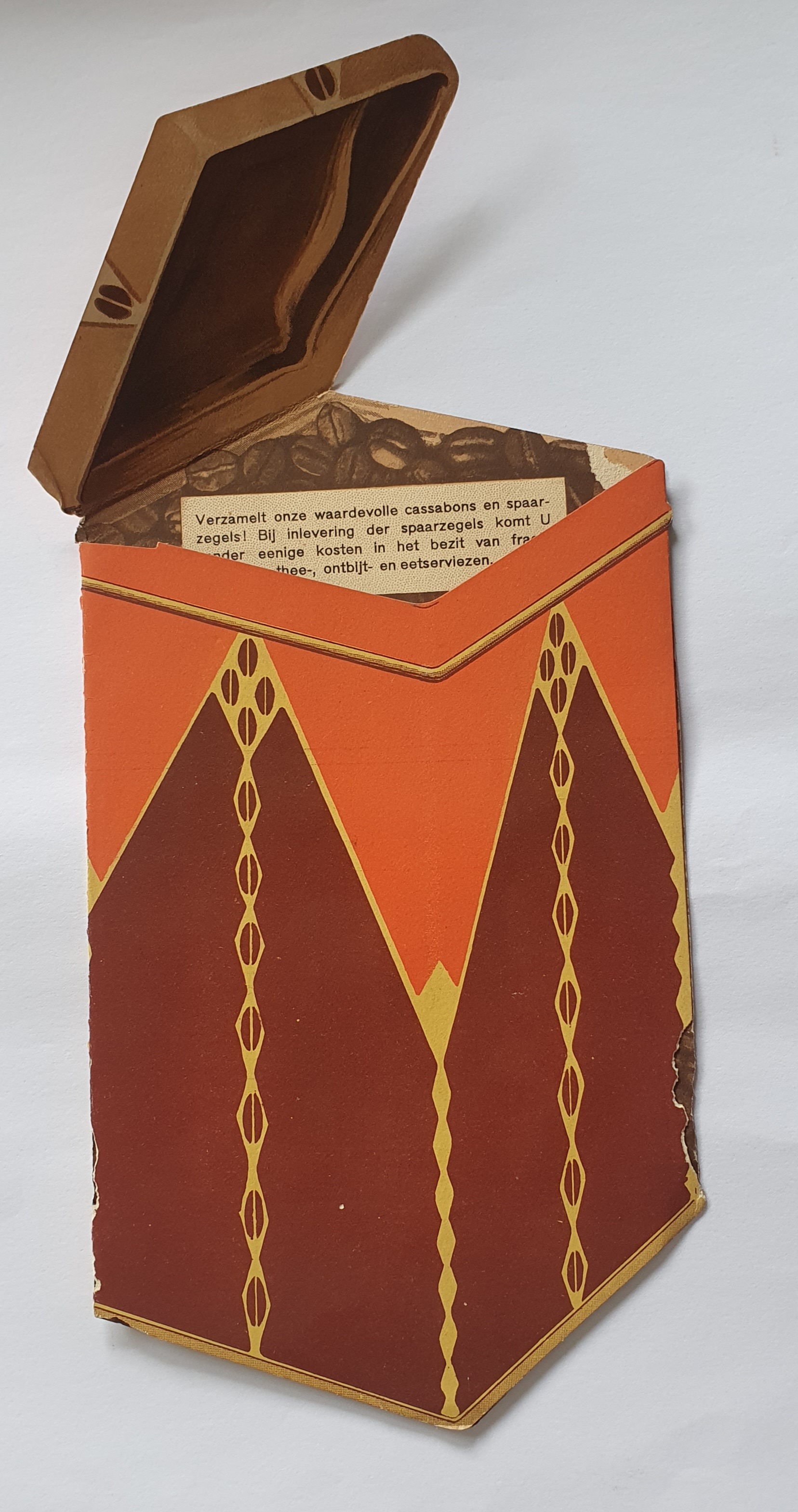 Zijlstra koffie en thee uitvouwbare reclamefolder.