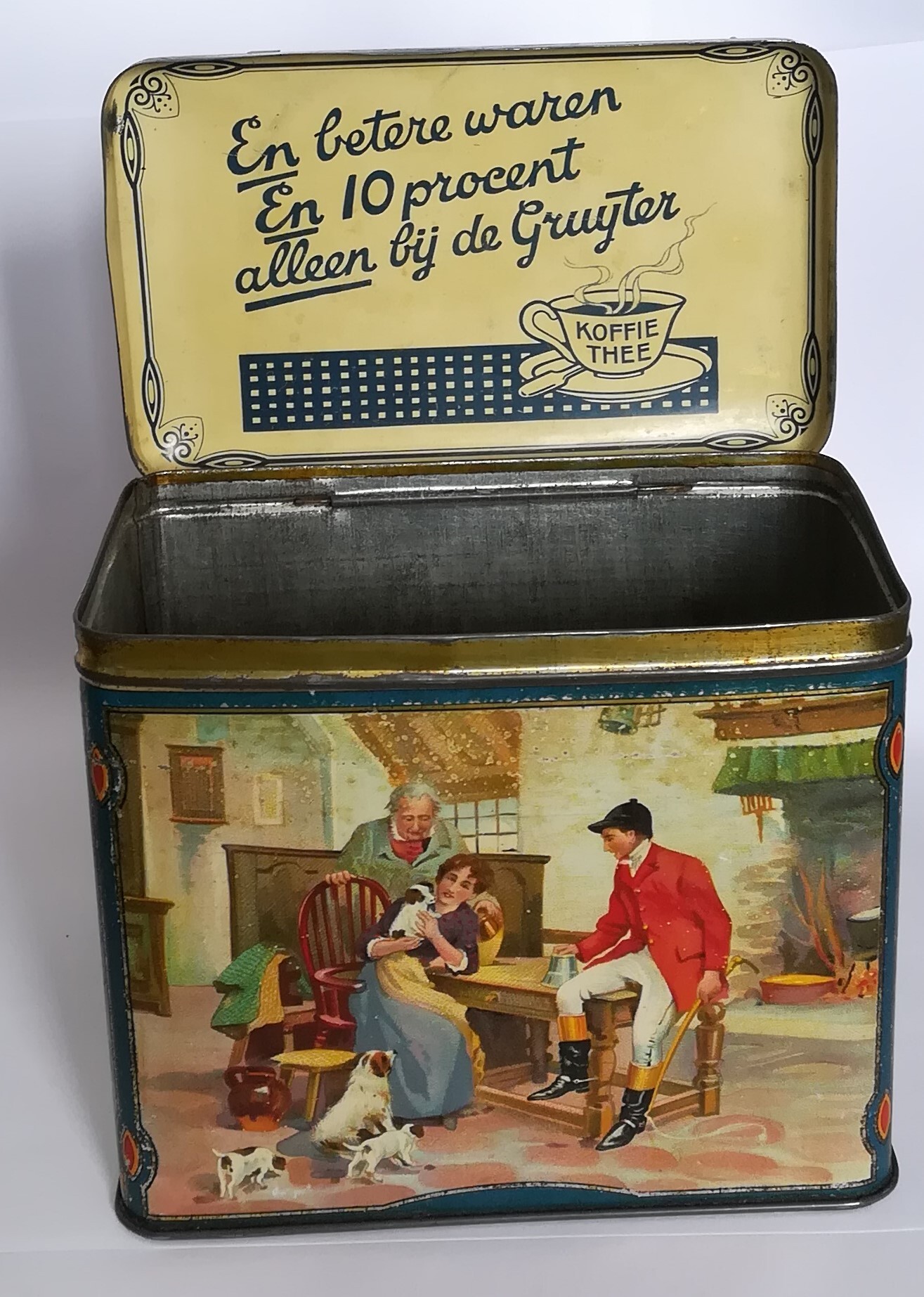 De Gruyter koffieblik "Engelse slipjacht"