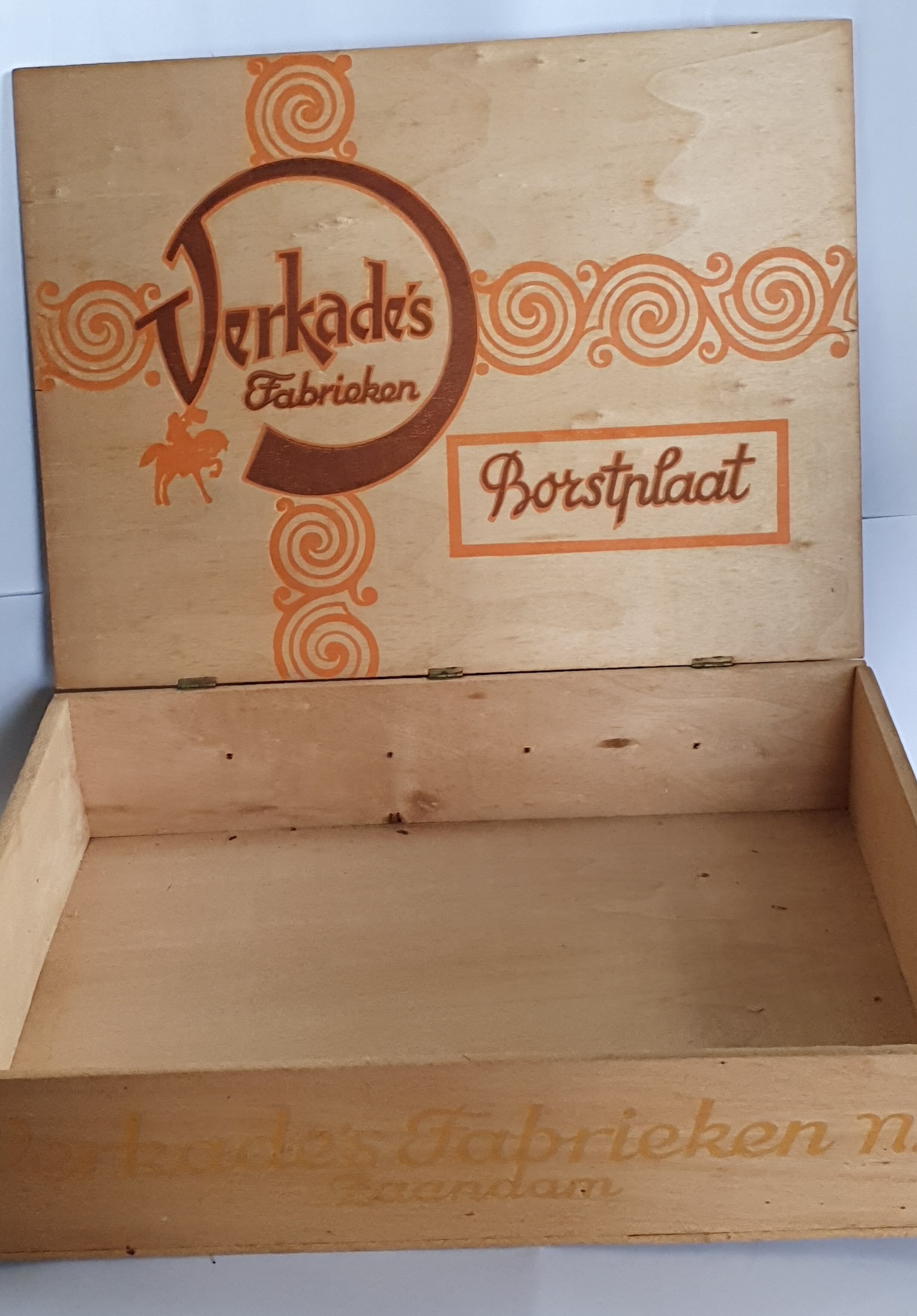 Houten kistje Verkade's Fondant Borstplaat
