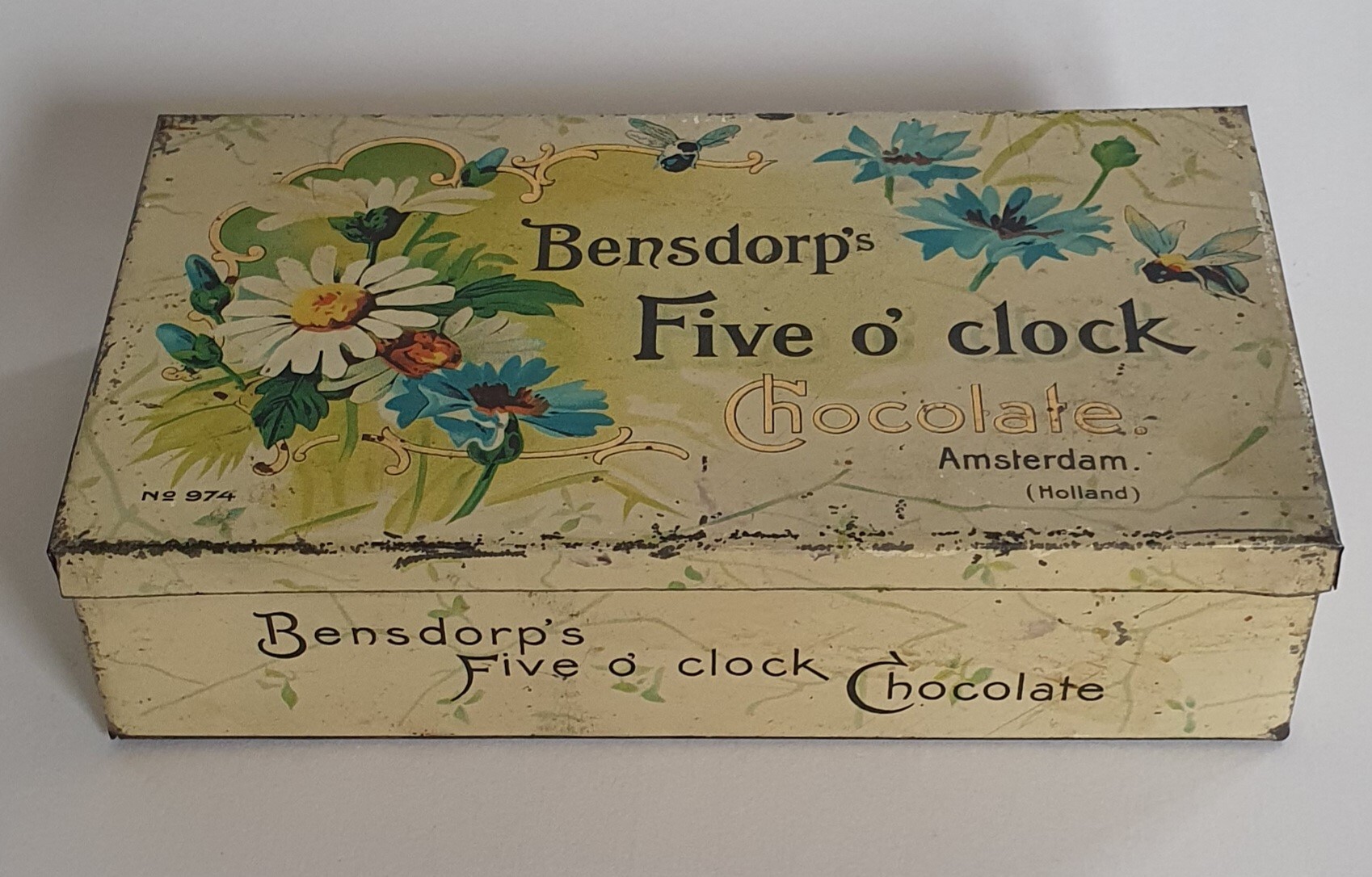 Bensdorp's Five o'clock Chocolate  Amsterdam blik.