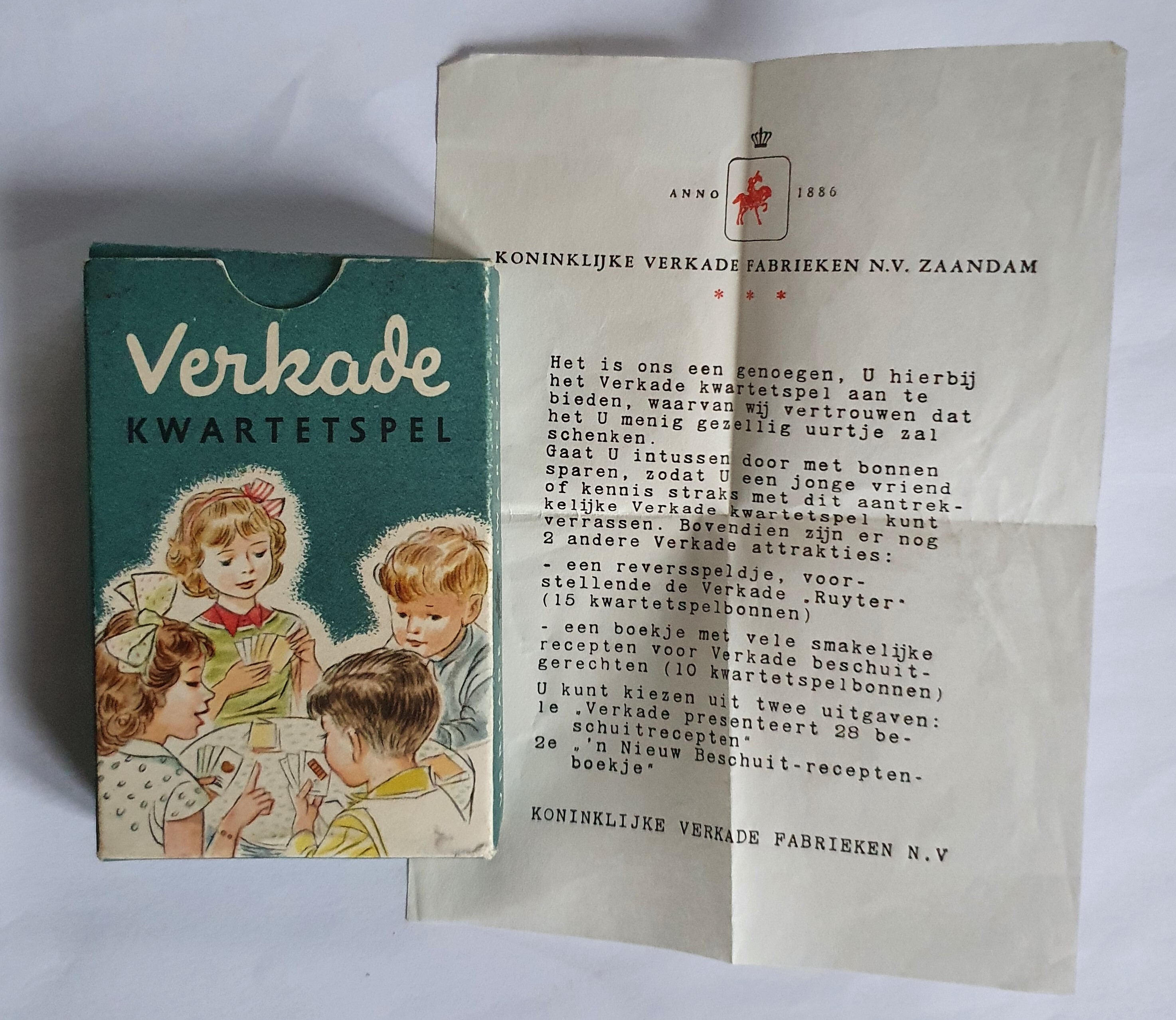 Verkade kwartetspel 'Producten'