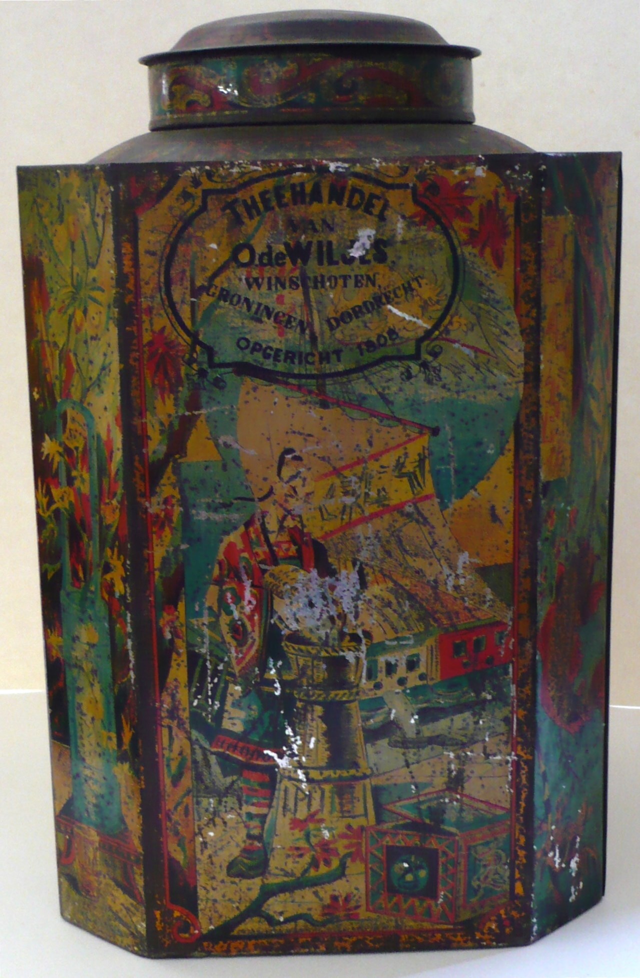 Winkelblik Theehandel O. de Wiljes, Groningen-Dordrecht