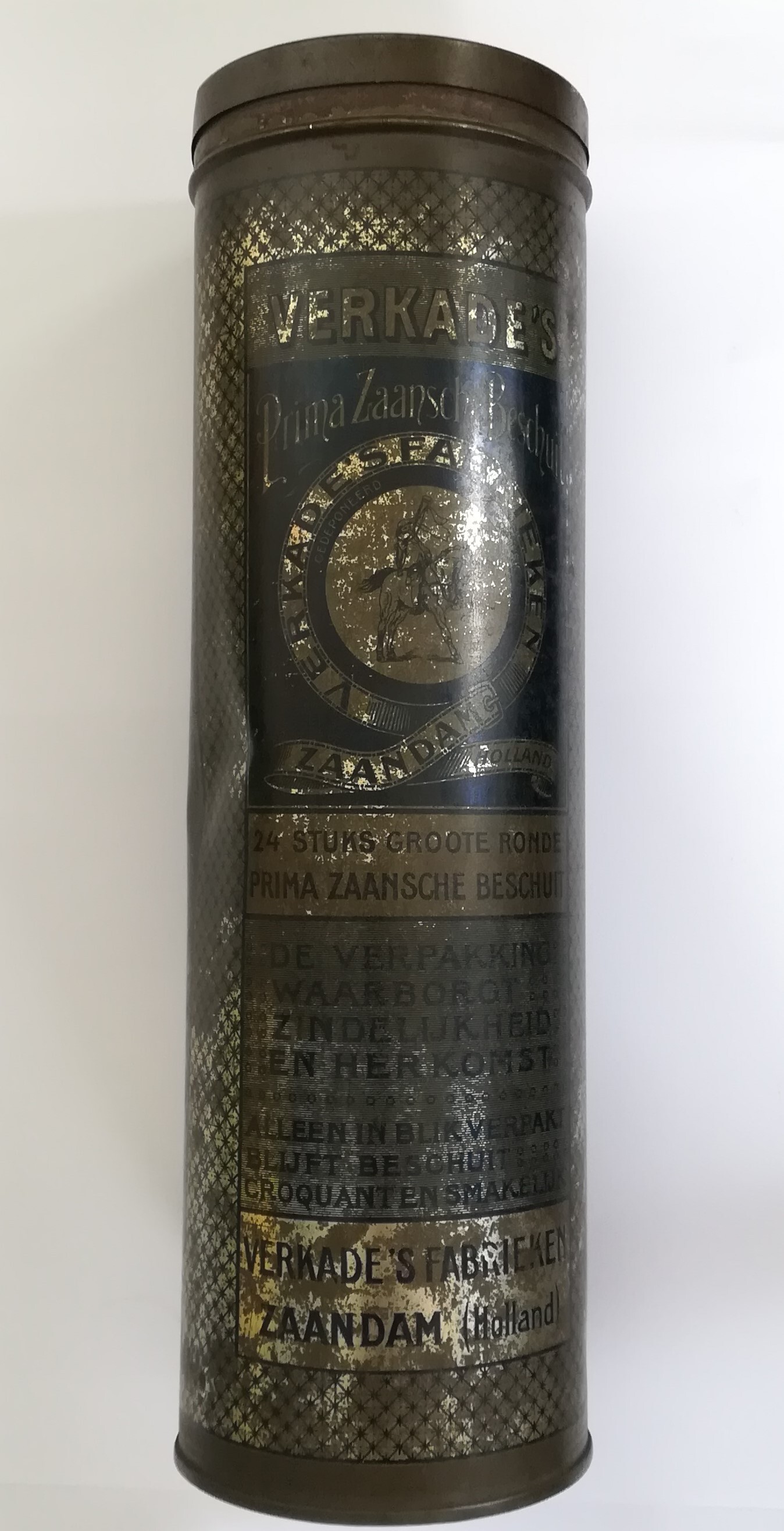Winkelblik Verkade's Groote Ronde Prima Zaansche beschuit, 24 stuks