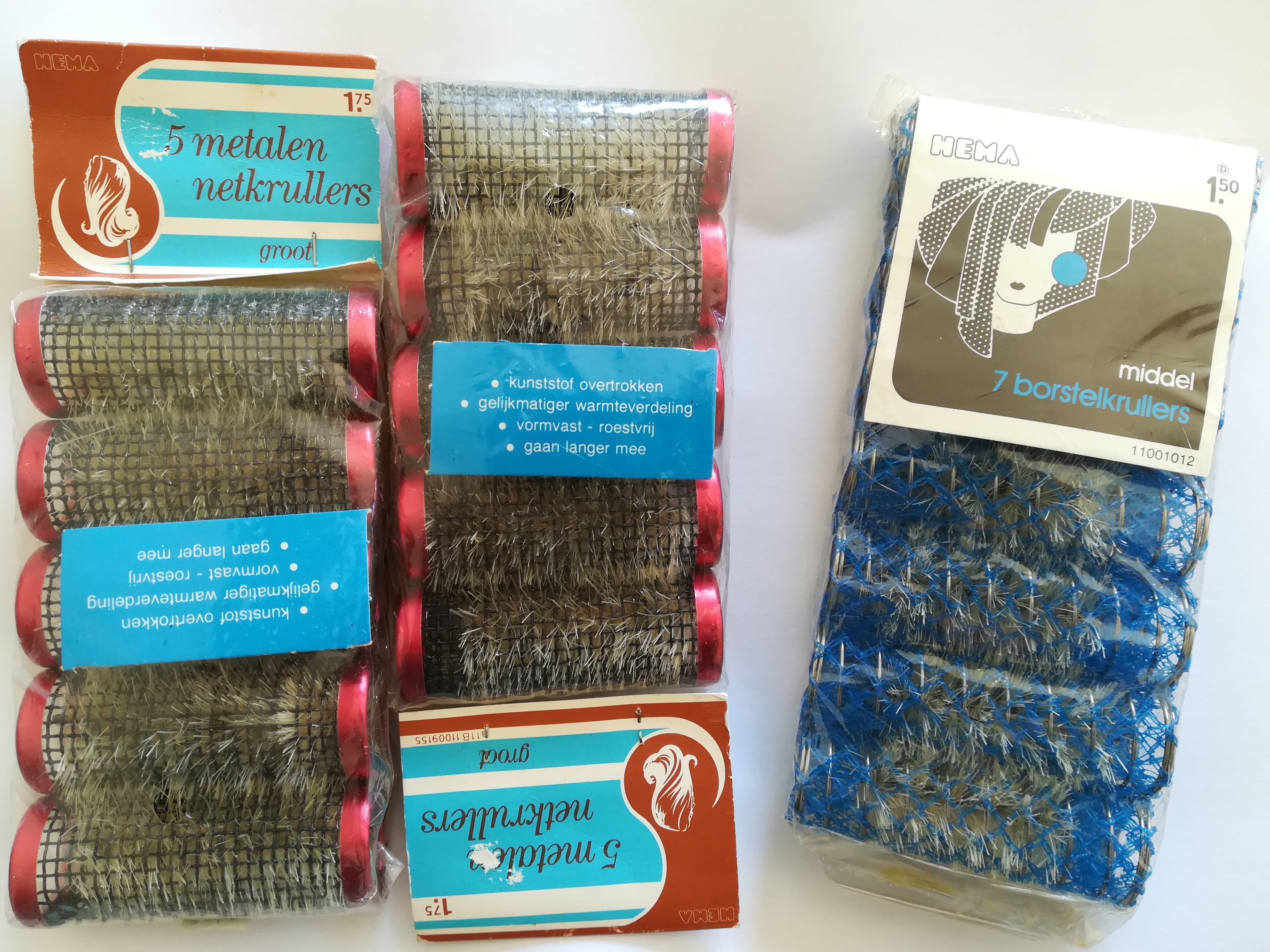 Verpakkingen HEMA krulspelden