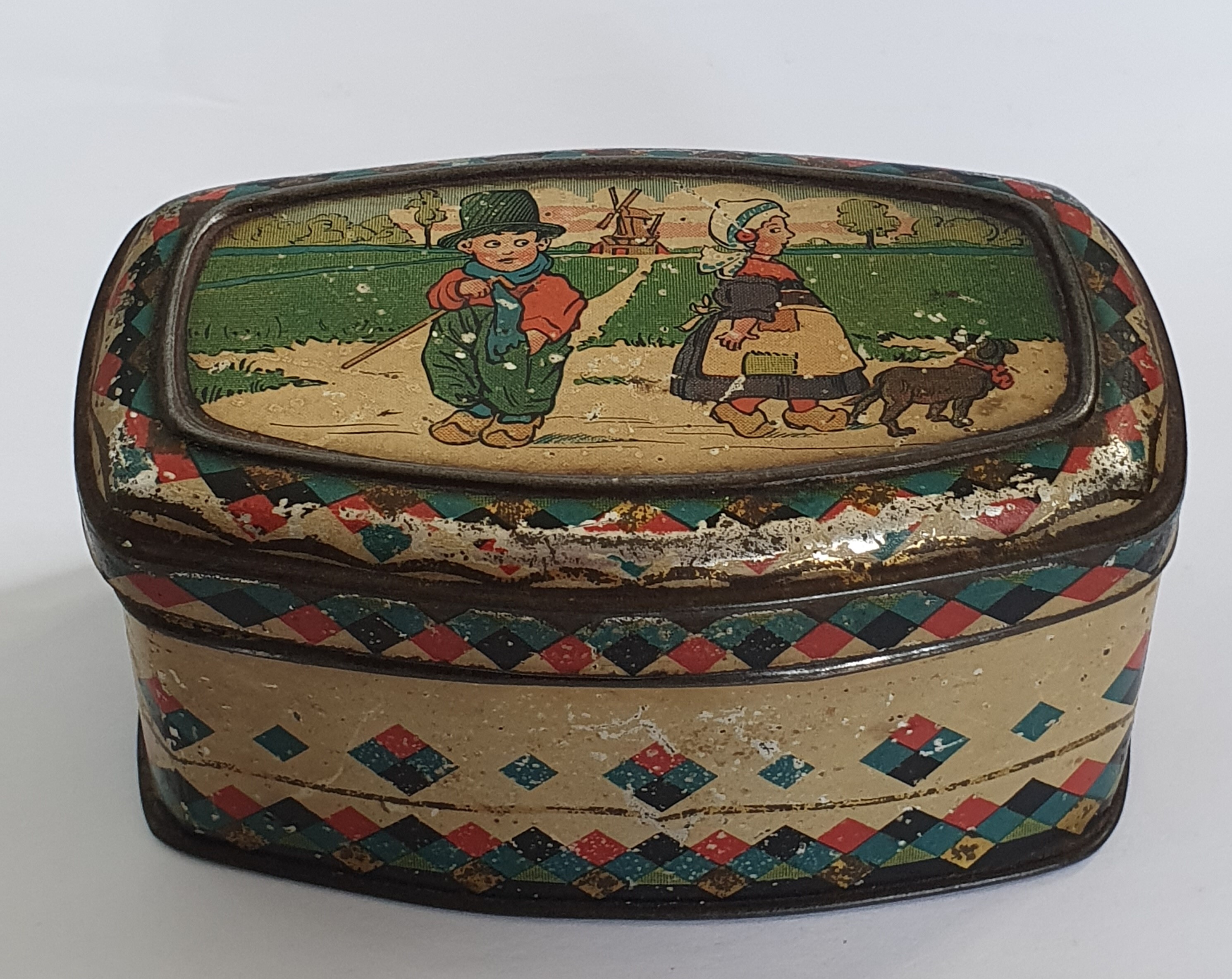 Bewaarblikje Pette Cacaopoeder Jongen en Meisje