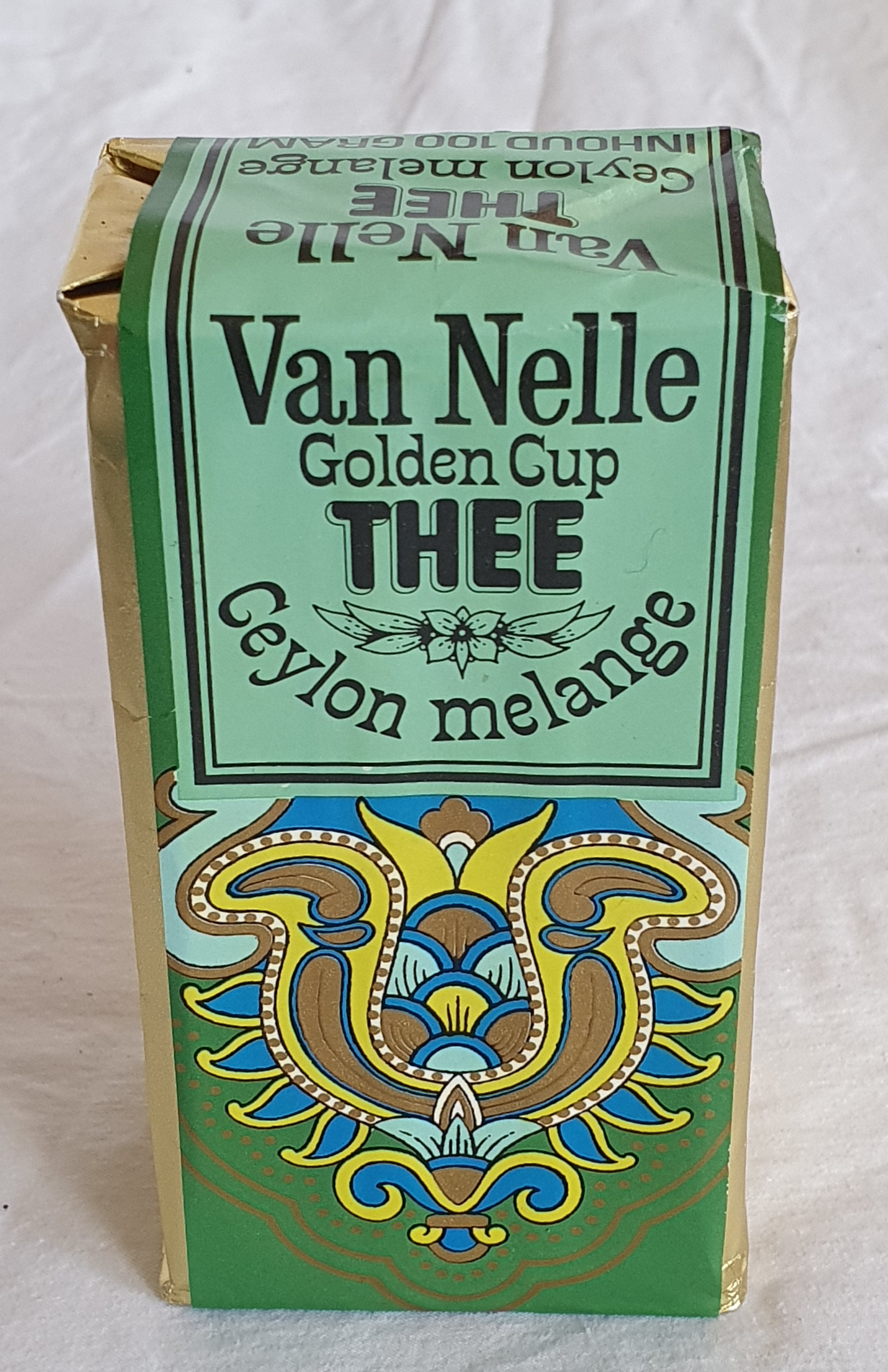 Van Nelle verpakking Golden Cup Thee, Ceylon melange