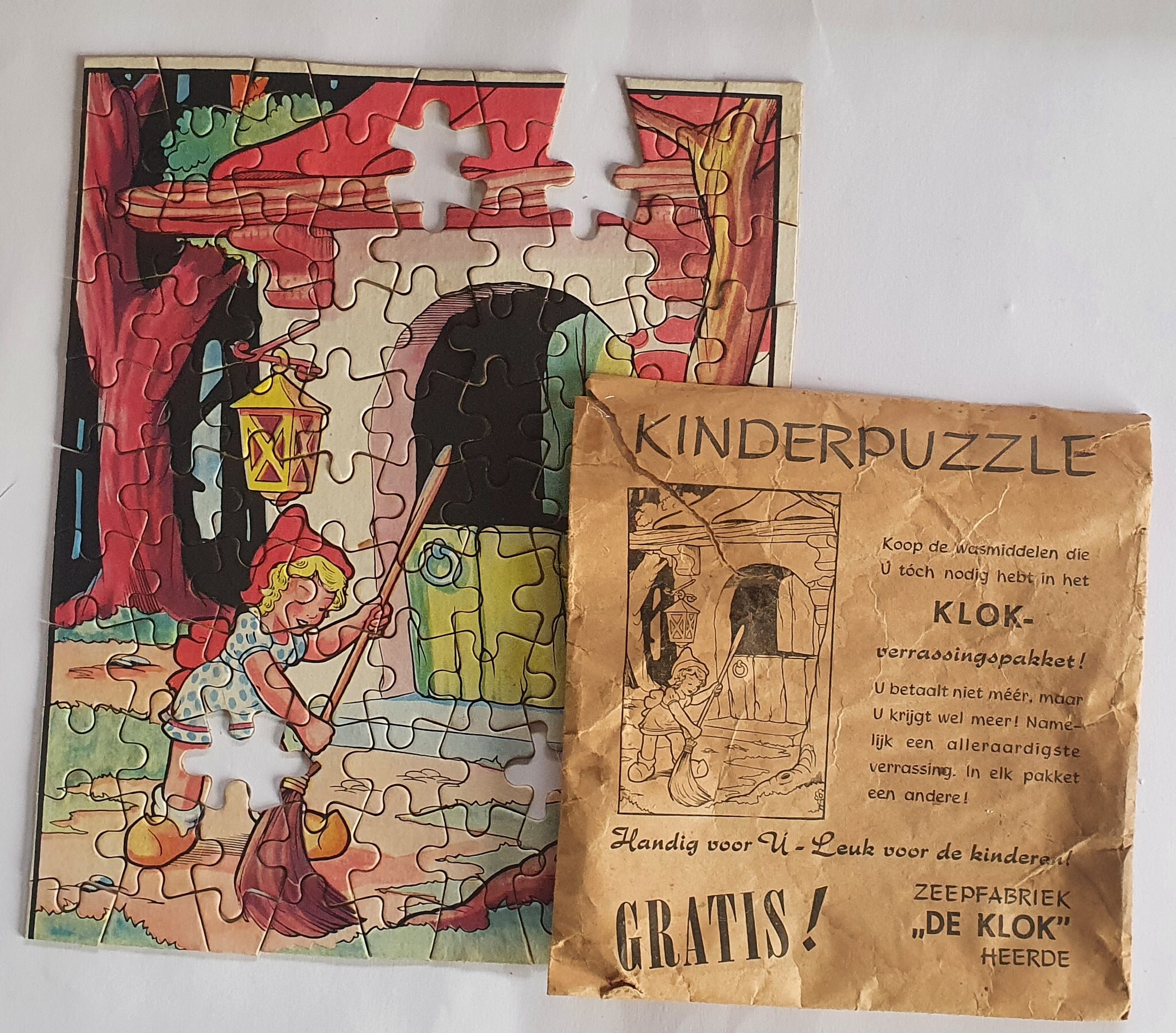 Zeepfabriek de Klok kinderpuzzle, Hans en Grietje huisje.