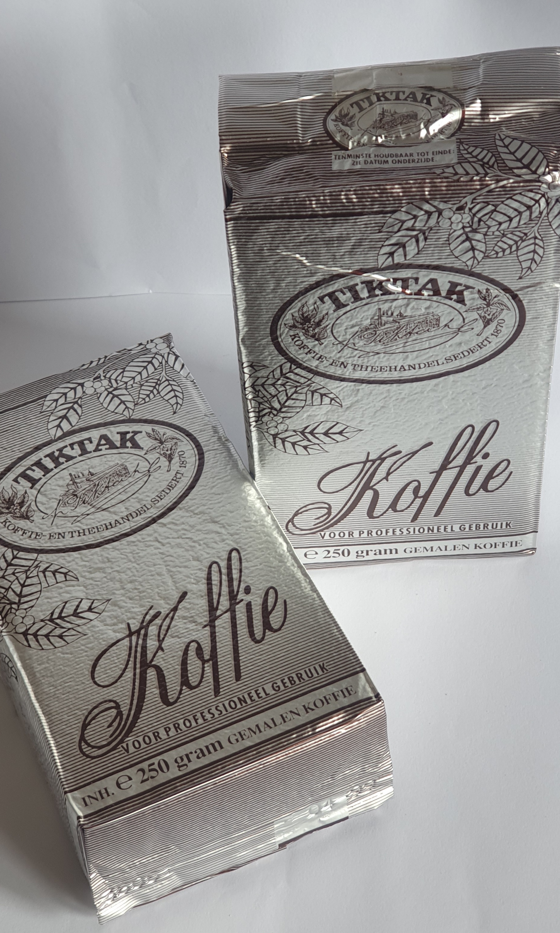 Tiktak koffie vepakkingen.