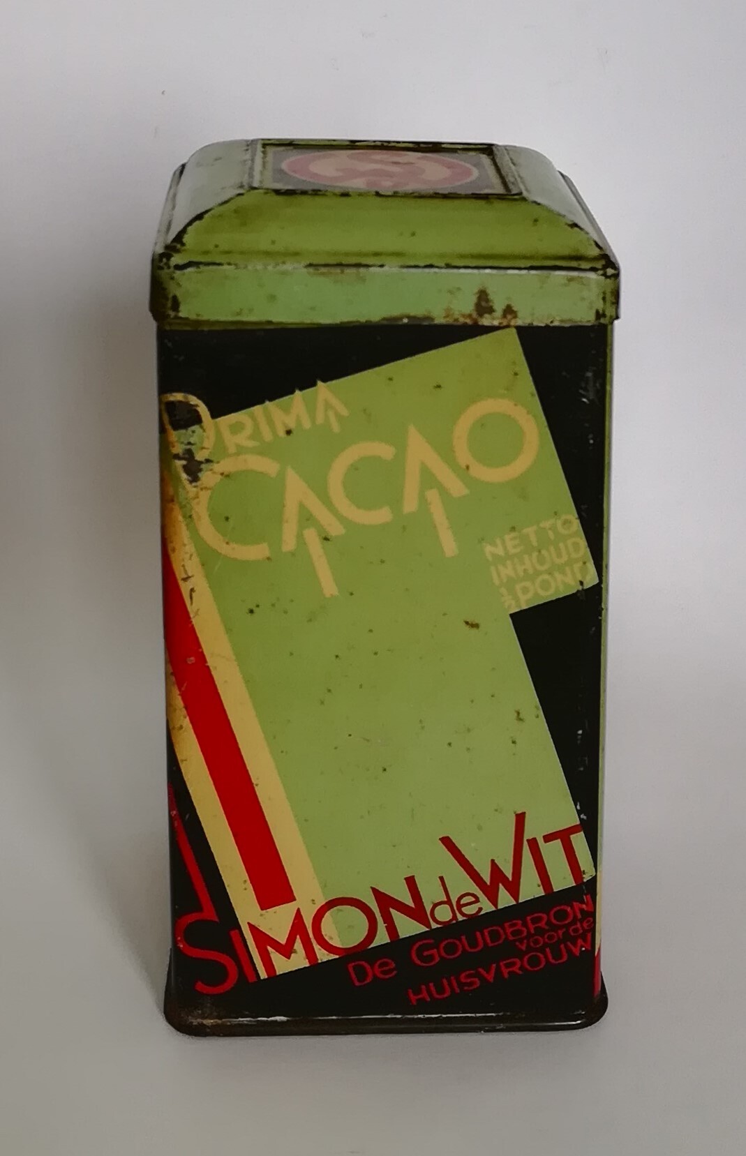 Simon de Wit cacaoblik 'De Goudbron voor de huisvrouw'