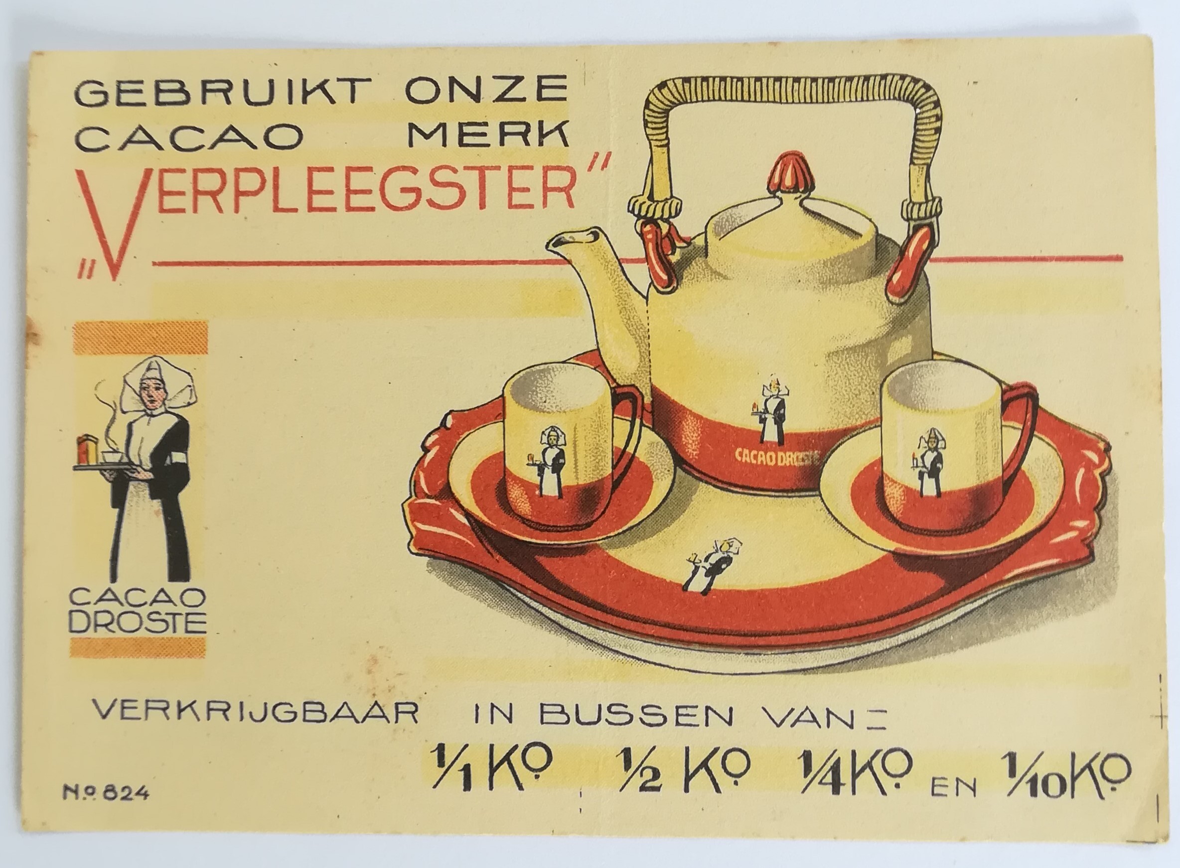 Droste Cacao Spaarbon voor chocoladeservies