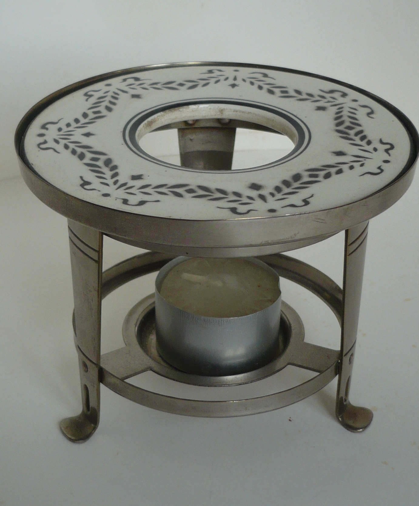 Verkade Theelicht met aardewerk tegel