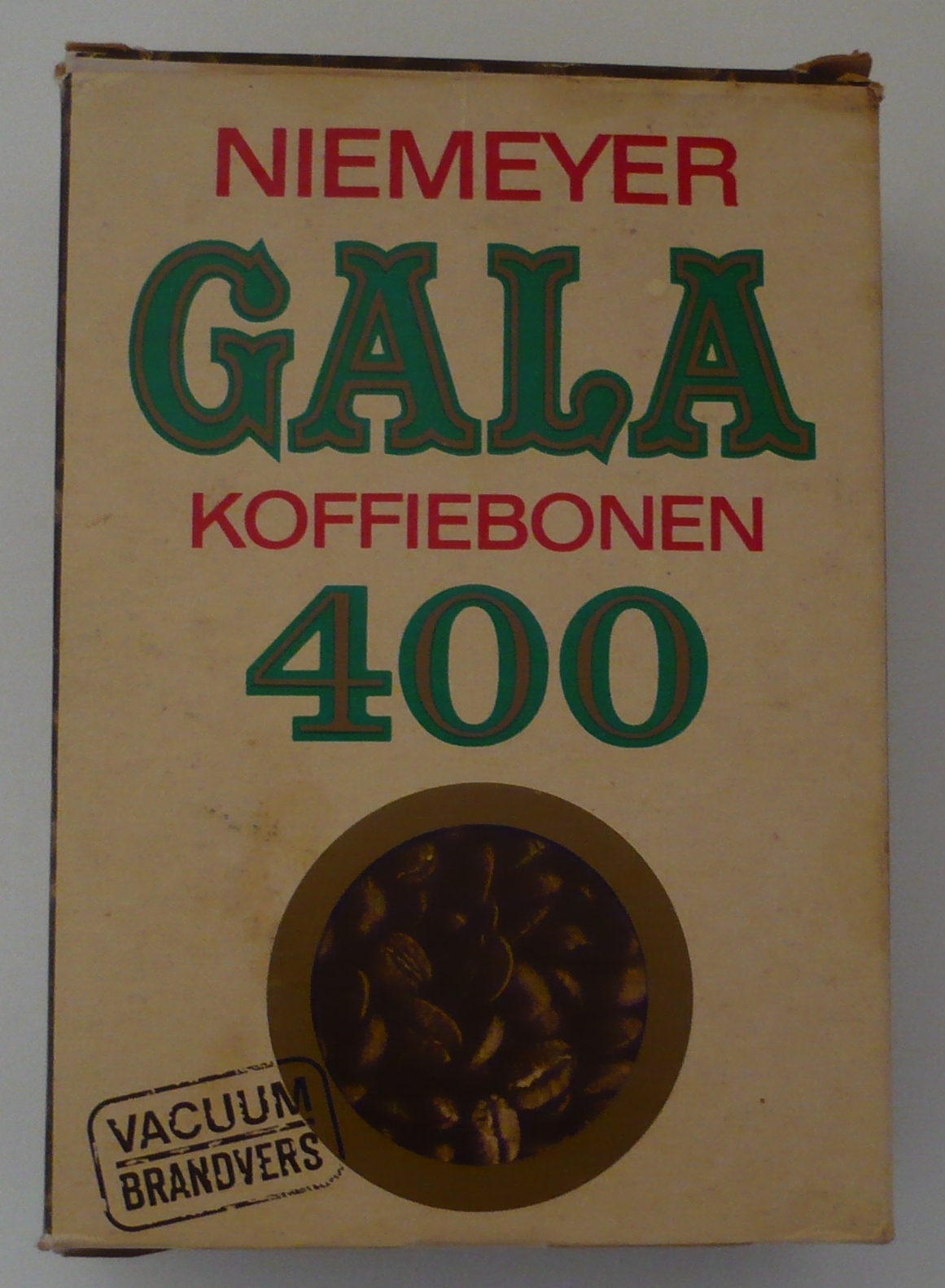 Kartonverpakking Niemeijer's Gala Koffiebonen 400