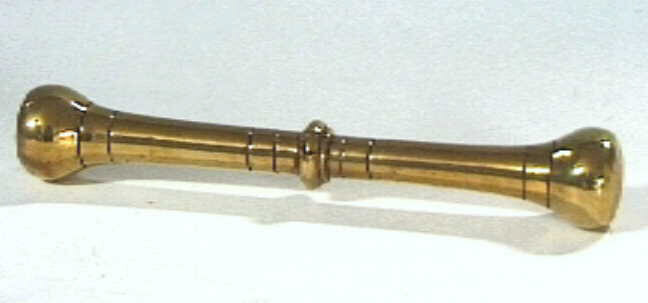 Metalen (brons?) stamper.