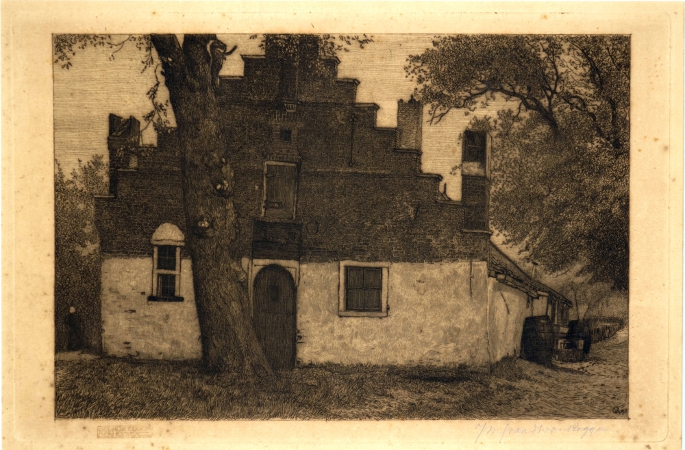 Boerderij met trapgevel.